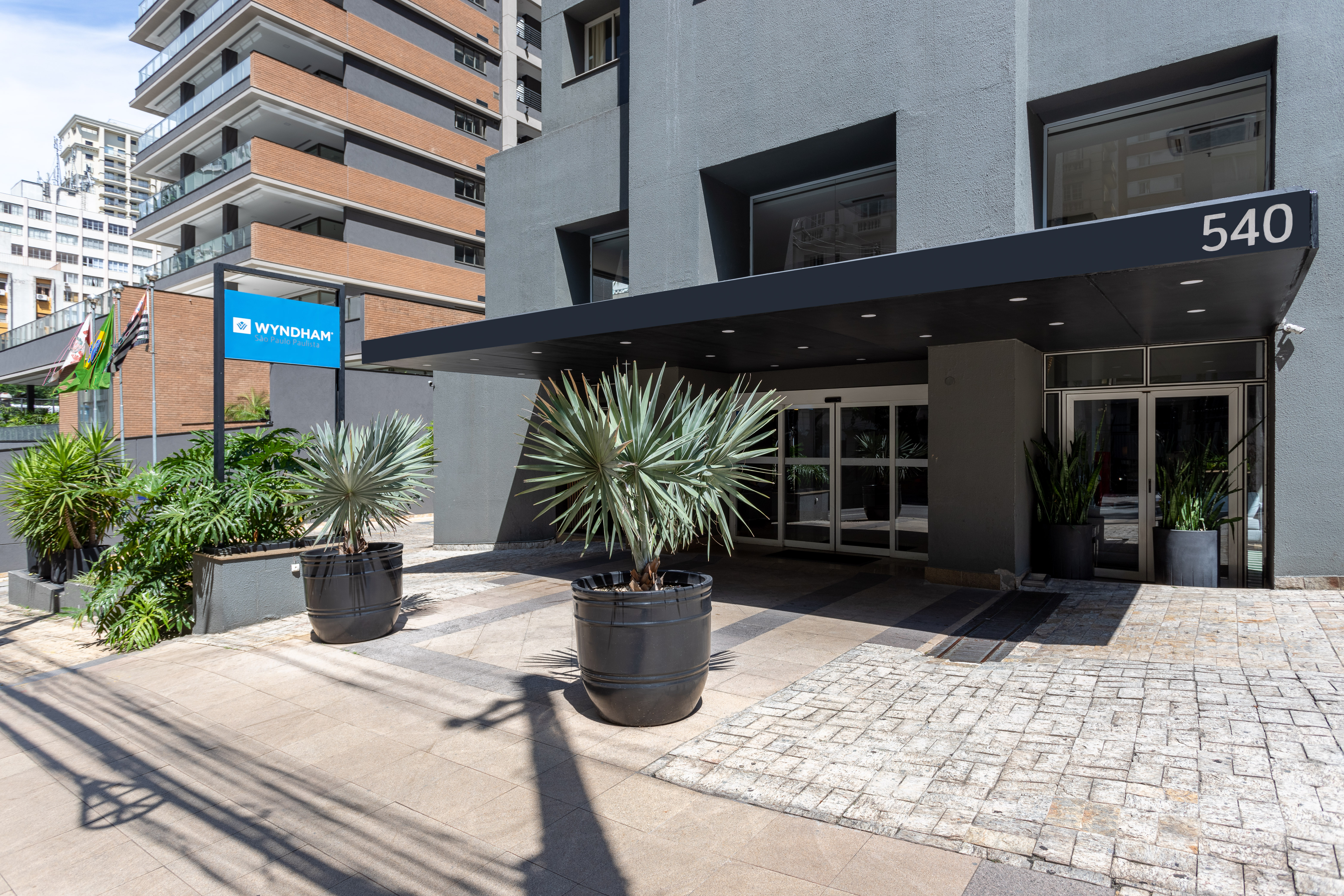 Exterior of Wyndham Sao Paulo Paulista hotel in Sao Paulo, Other than US/Canada