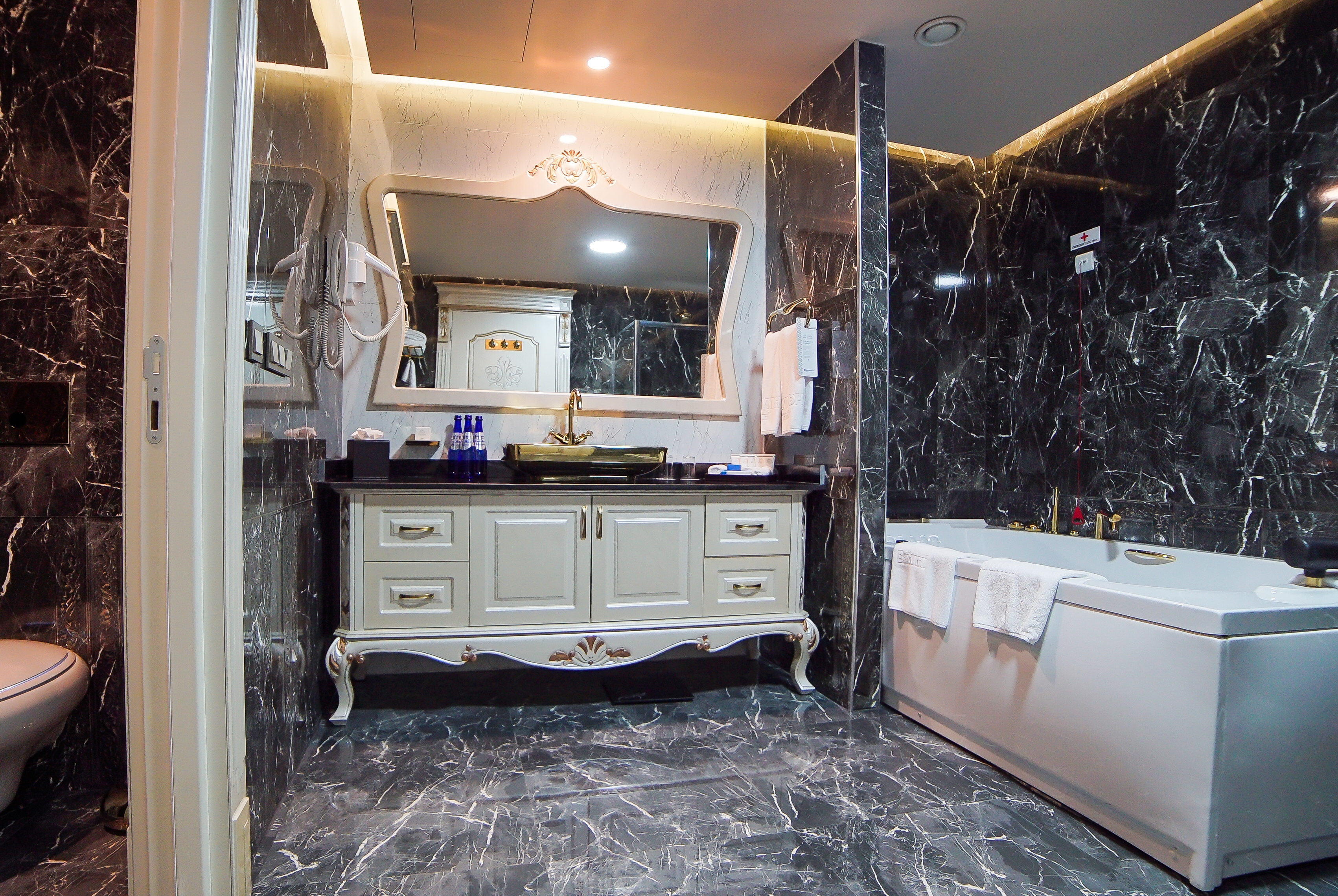 Guest room bath at the Wyndham Batumi in Batumi, Other than US/Canada