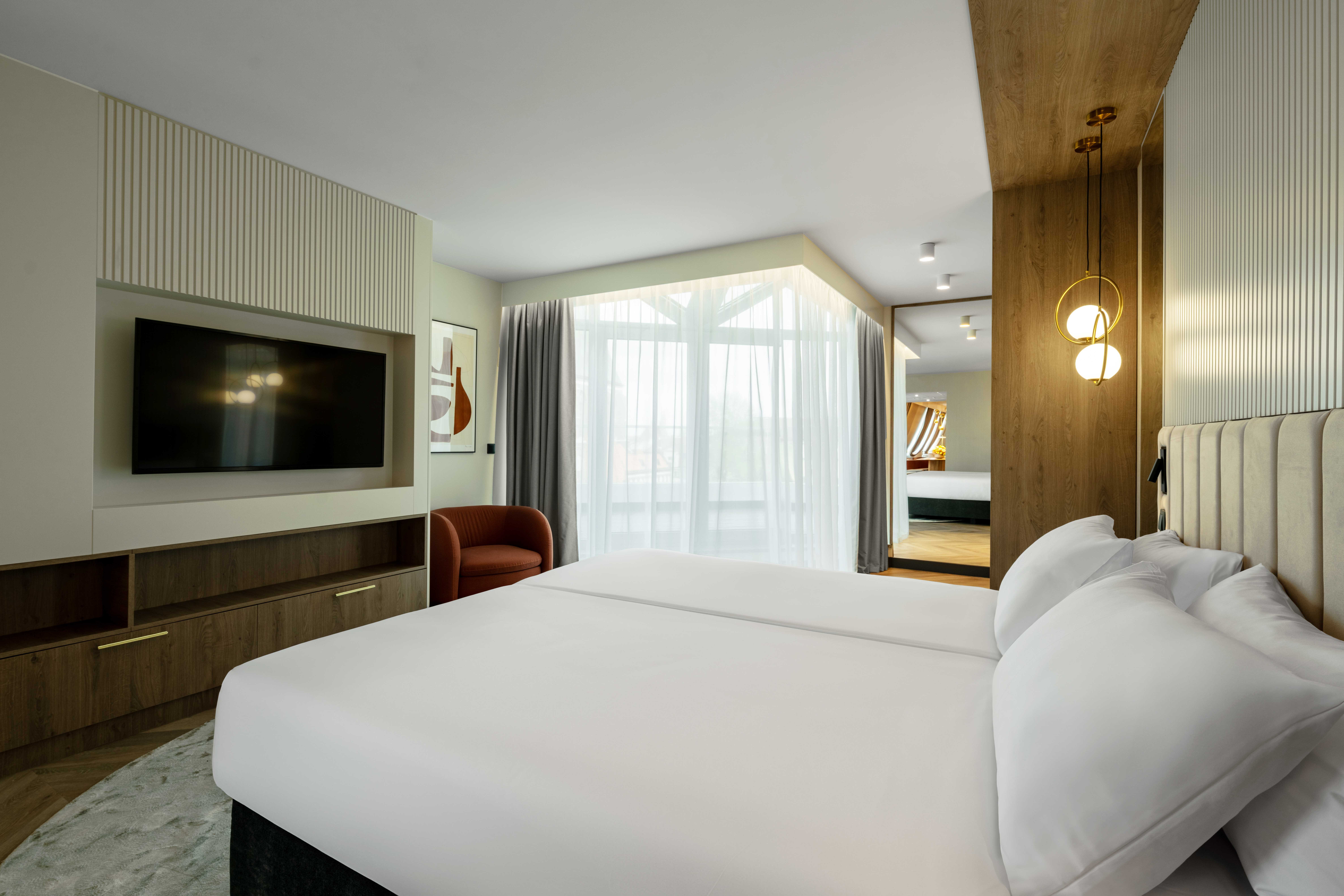 Guest room at the Wyndham Wroclaw Old Town in Wroclaw, Other than US/Canada