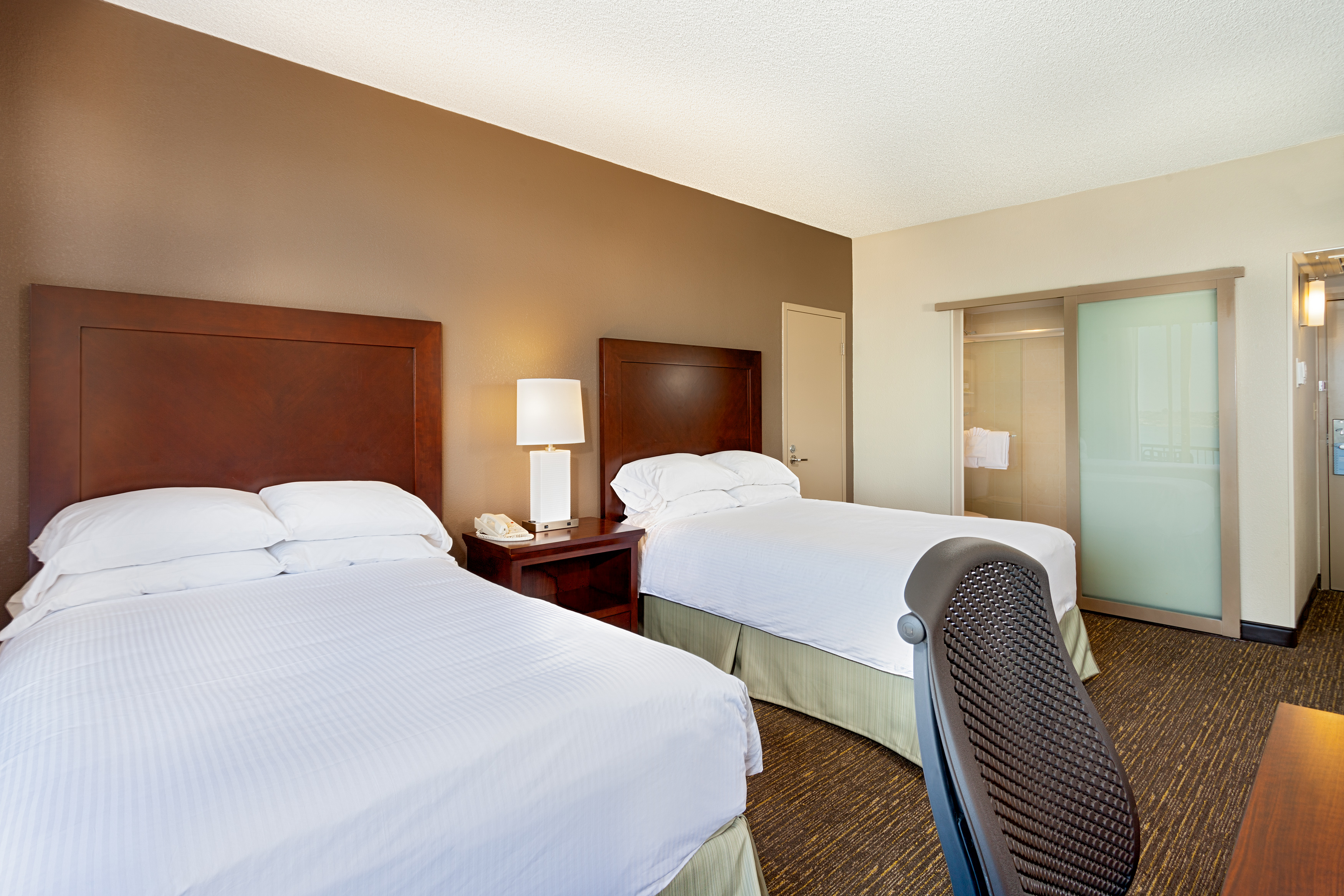 Guest room at the Wyndham San Diego Bayside in San Diego, California