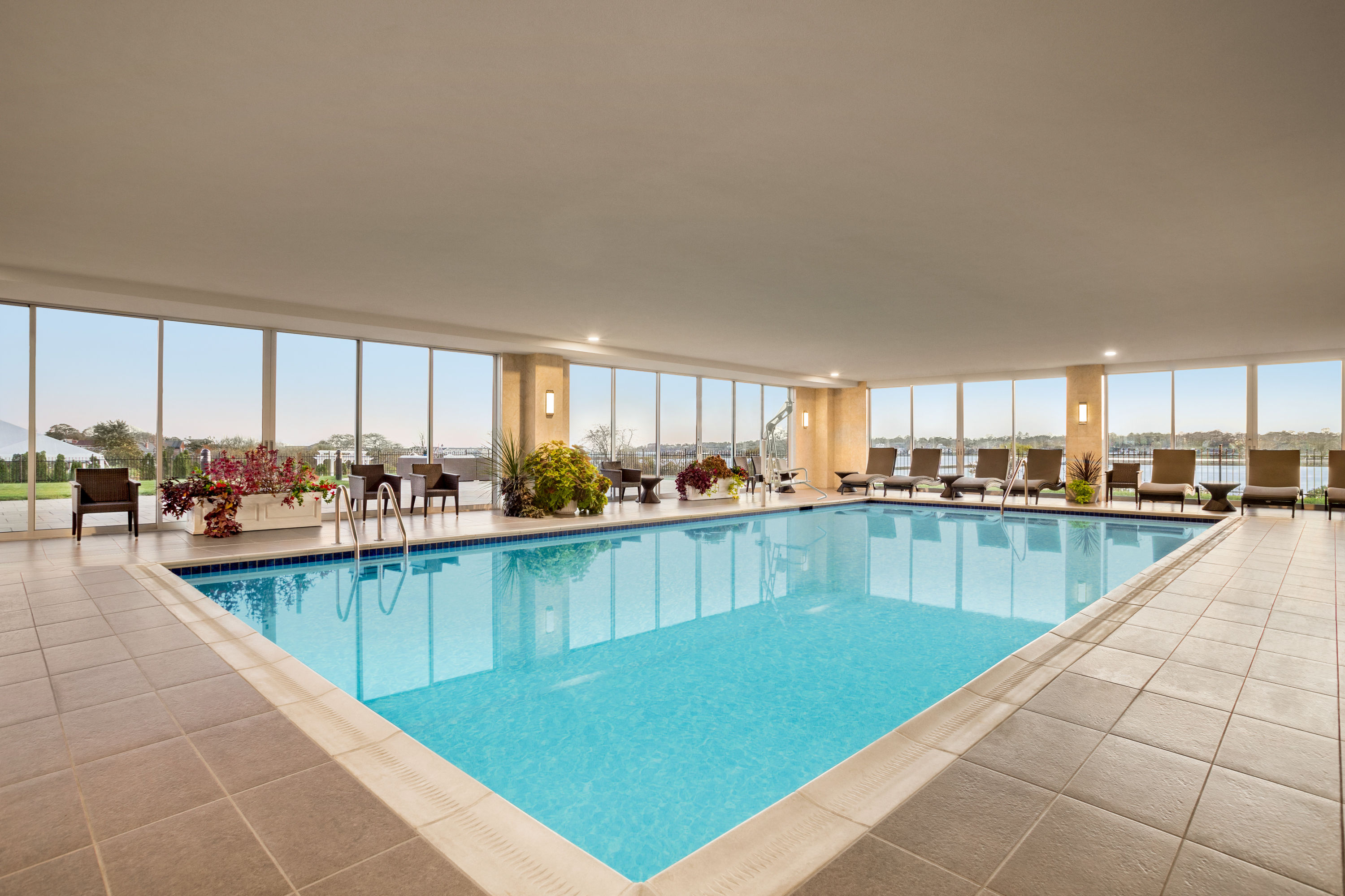 Family pool at the Wyndham Newport Hotel in Middletown, Rhode Island