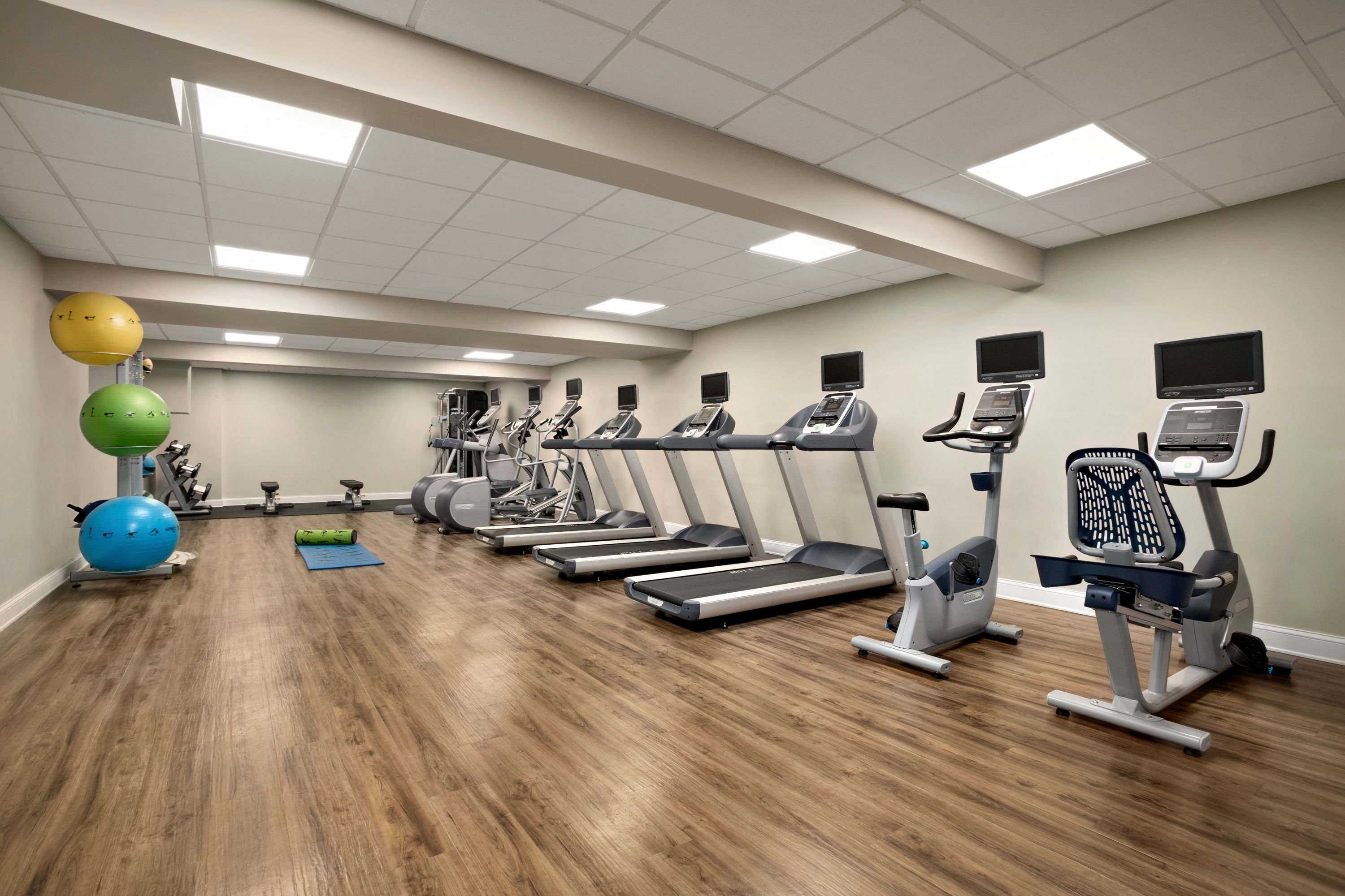 Fitness room at Wyndham Newport Hotel in Middletown, Rhode Island