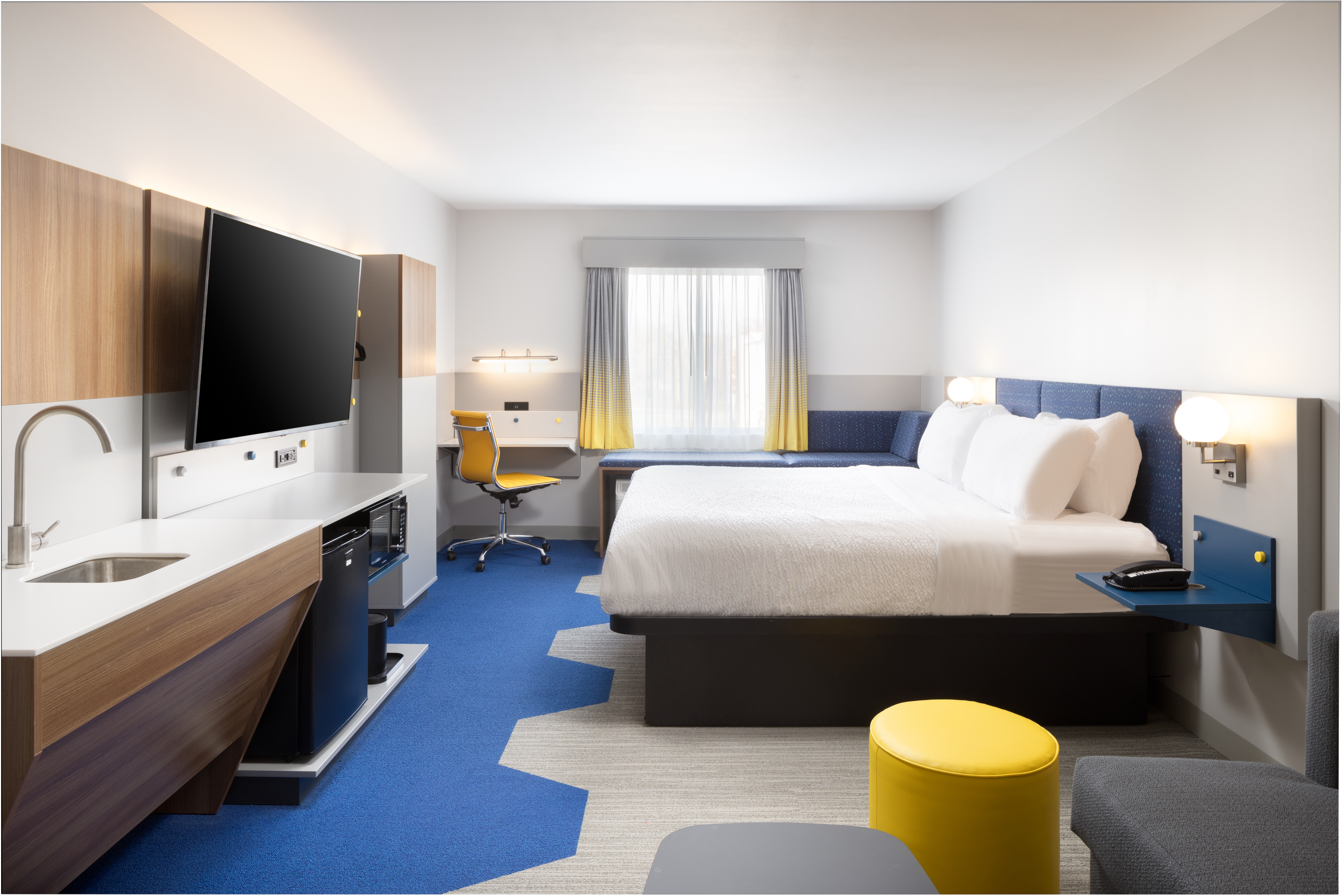 Guest room at the Microtel Inn & Suites by Wyndham Macedon in Macedon, New York