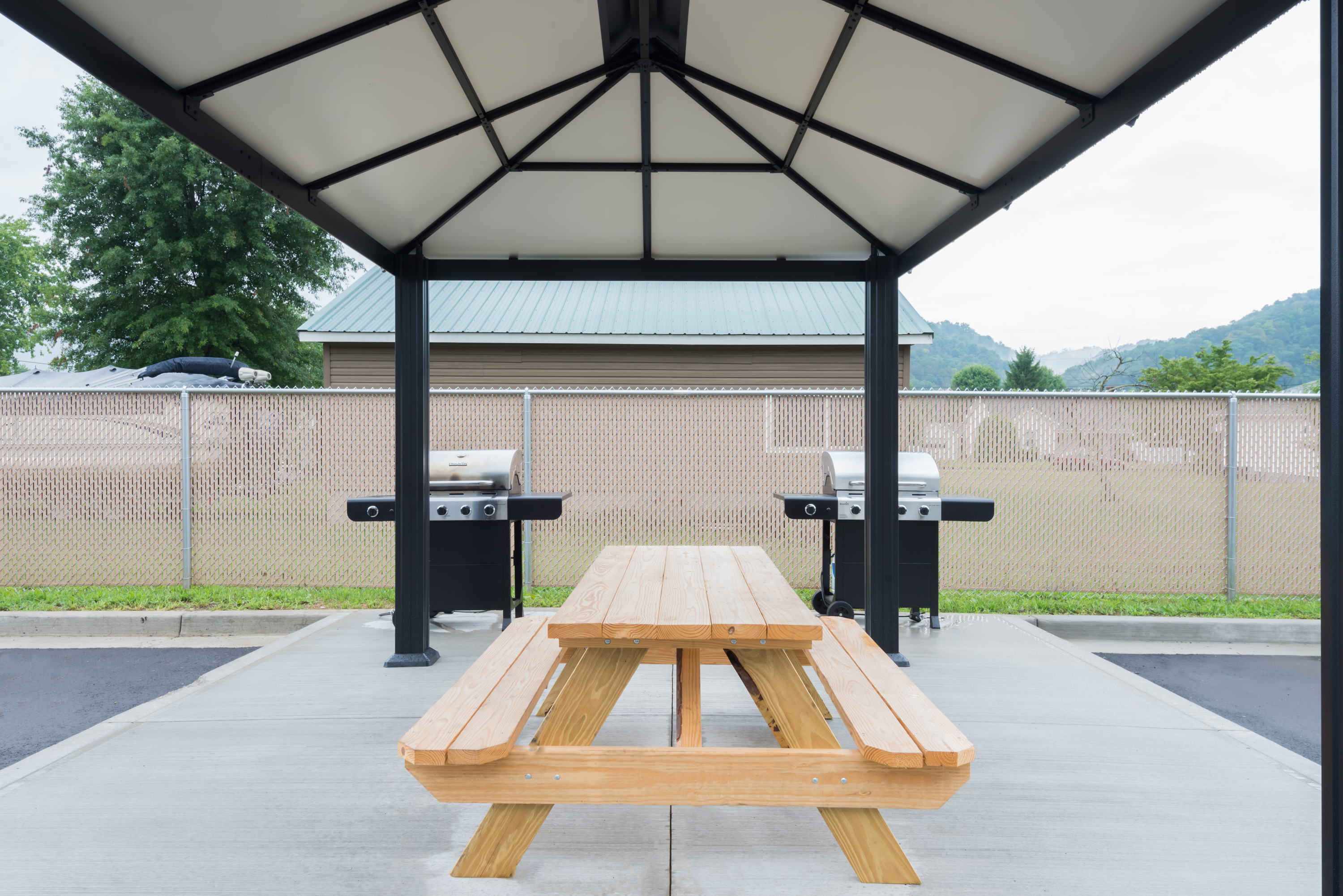 BBQ grill at Microtel Inn & Suites by Wyndham New Martinsville in New Martinsville, West Virginia