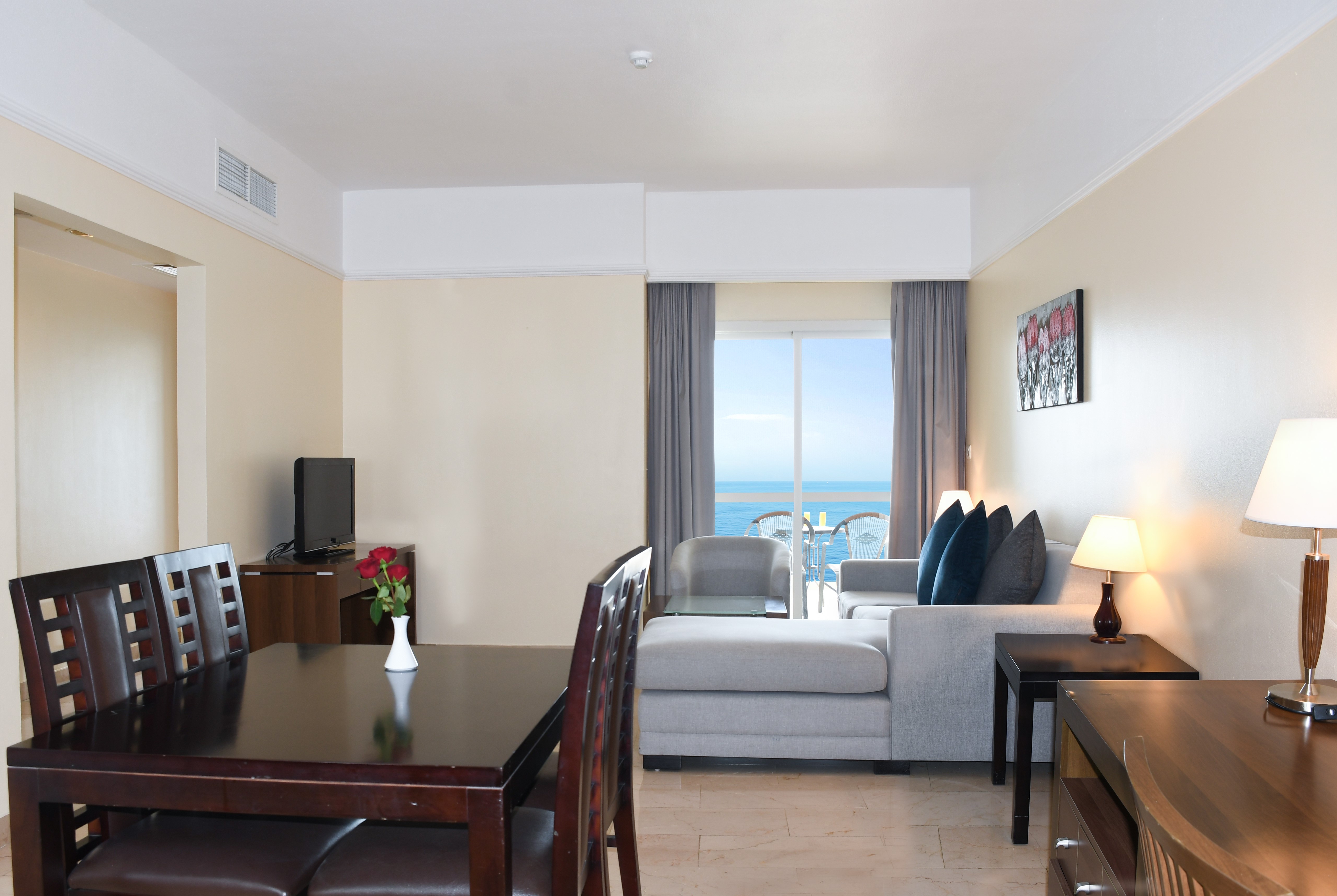 Guest room at the Ramada by Wyndham Beach Hotel Ajman in Ajman, Other than US/Canada
