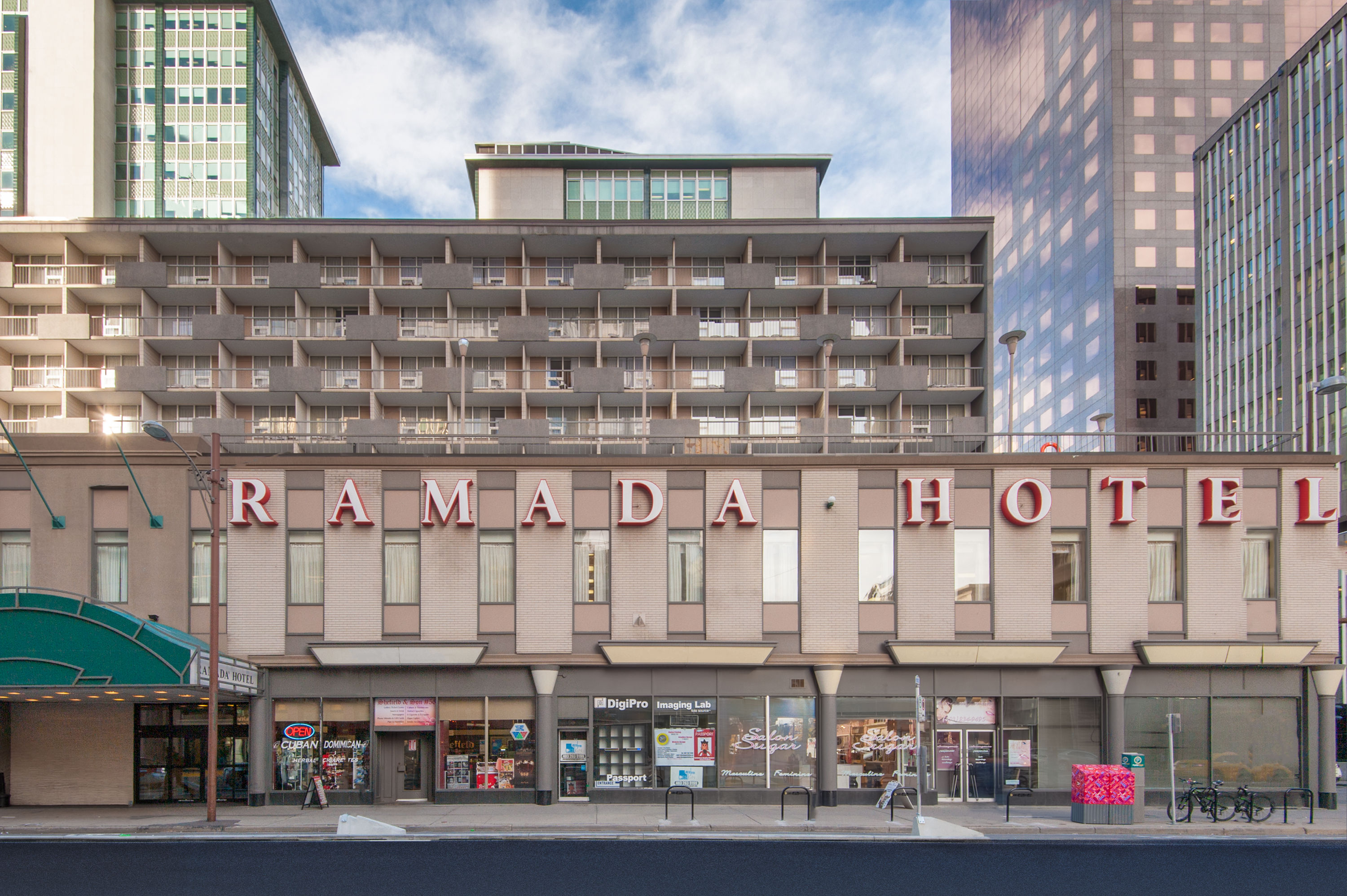 Exterior of Ramada Plaza by Wyndham Calgary Downtown hotel in Calgary, Alberta