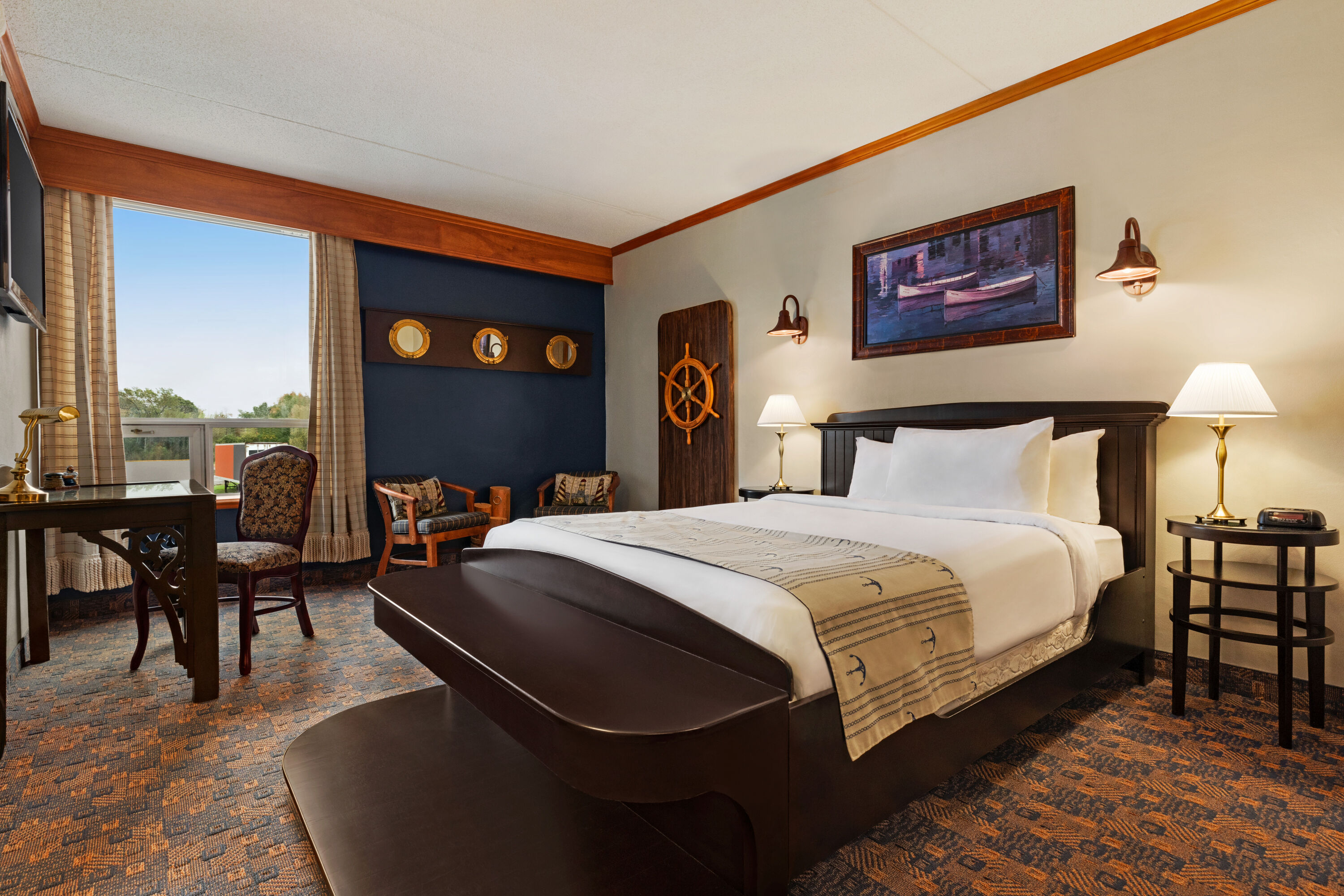 Guest room at the Ramada by Wyndham Fredericton in Fredericton, New Brunswick