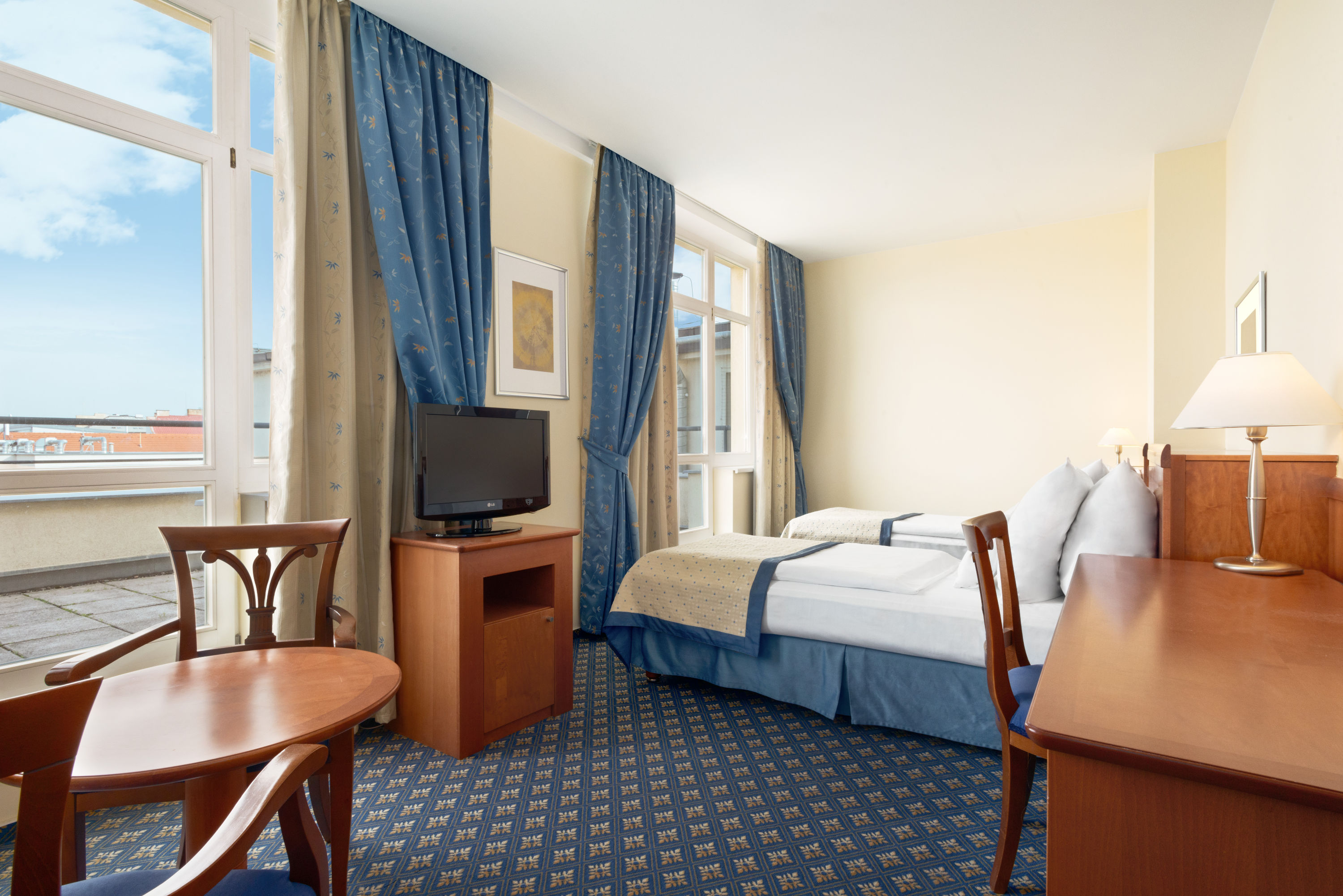 Guest room at the Ramada by Wyndham Prague City Centre in Prague, Other than US/Canada