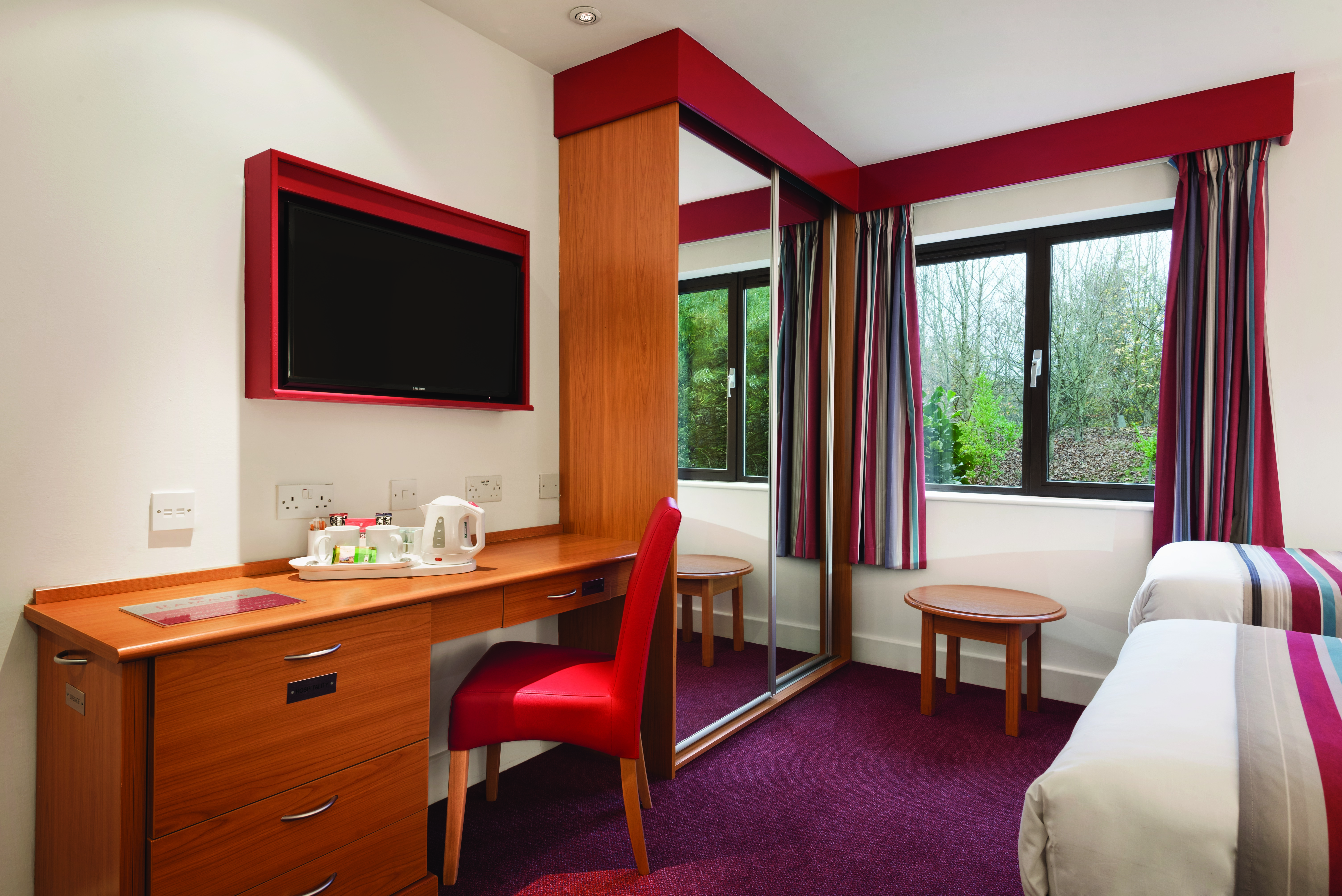 Guest room at the Ramada by Wyndham Cambridge in Cambridge, Other than US/Canada
