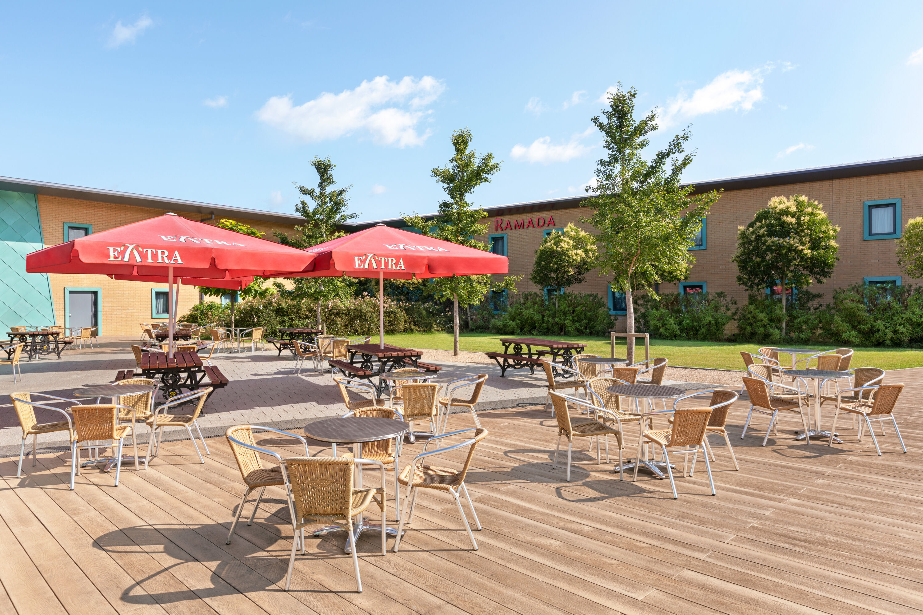 Back Exterior Image of Ramada by Wyndham Cobham hotel in Cobham, Other than US/Canada