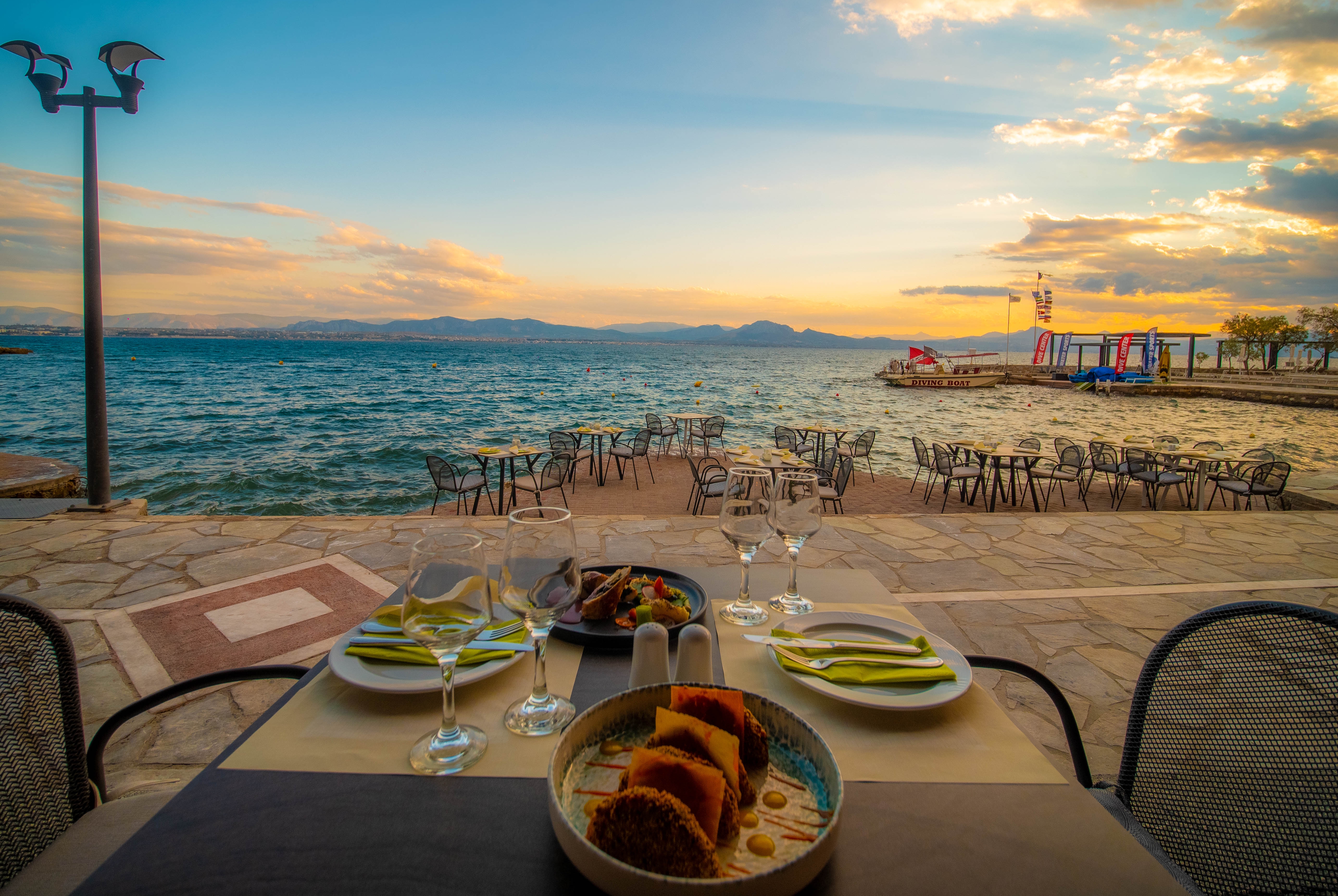 Ramada by Wyndham Loutraki Poseidon Resort restaurant in Loutraki, Other than US/Canada