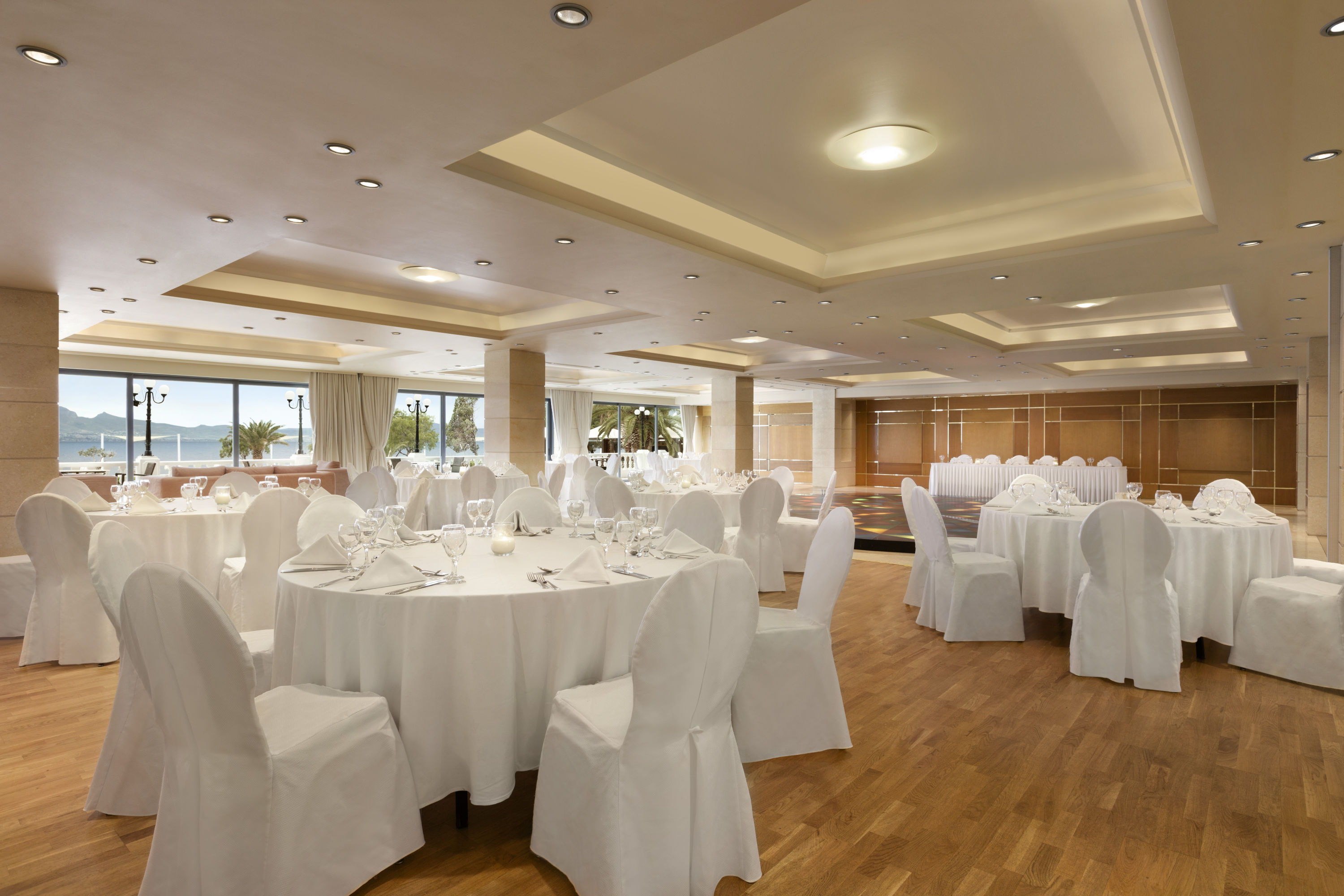 Ramada by Wyndham Loutraki Poseidon Resort ballroom wedding in Loutraki, Other than US/Canada
