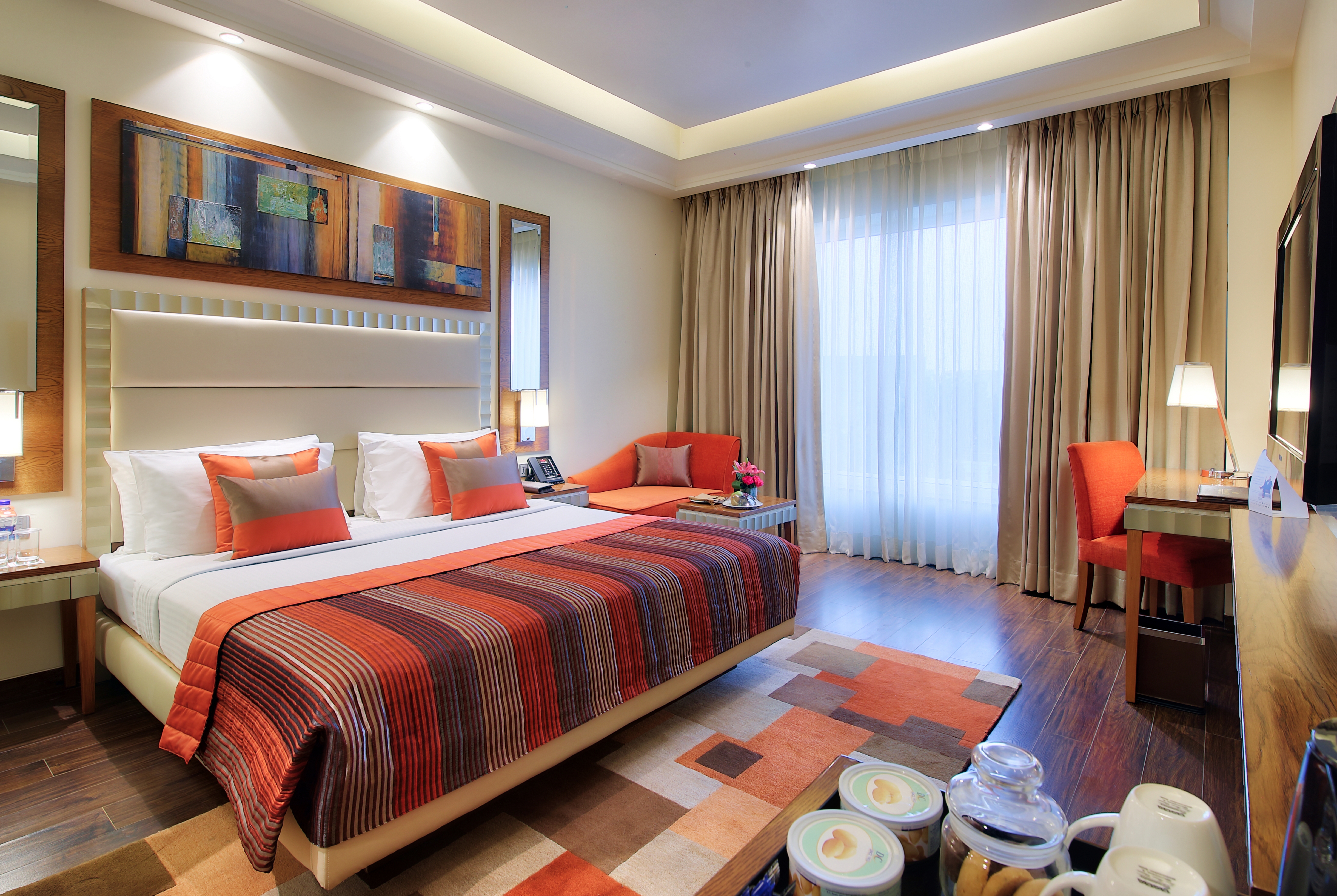 Guest room at the Ramada by Wyndham Gurgaon Central in Gurgaon, Other than US/Canada