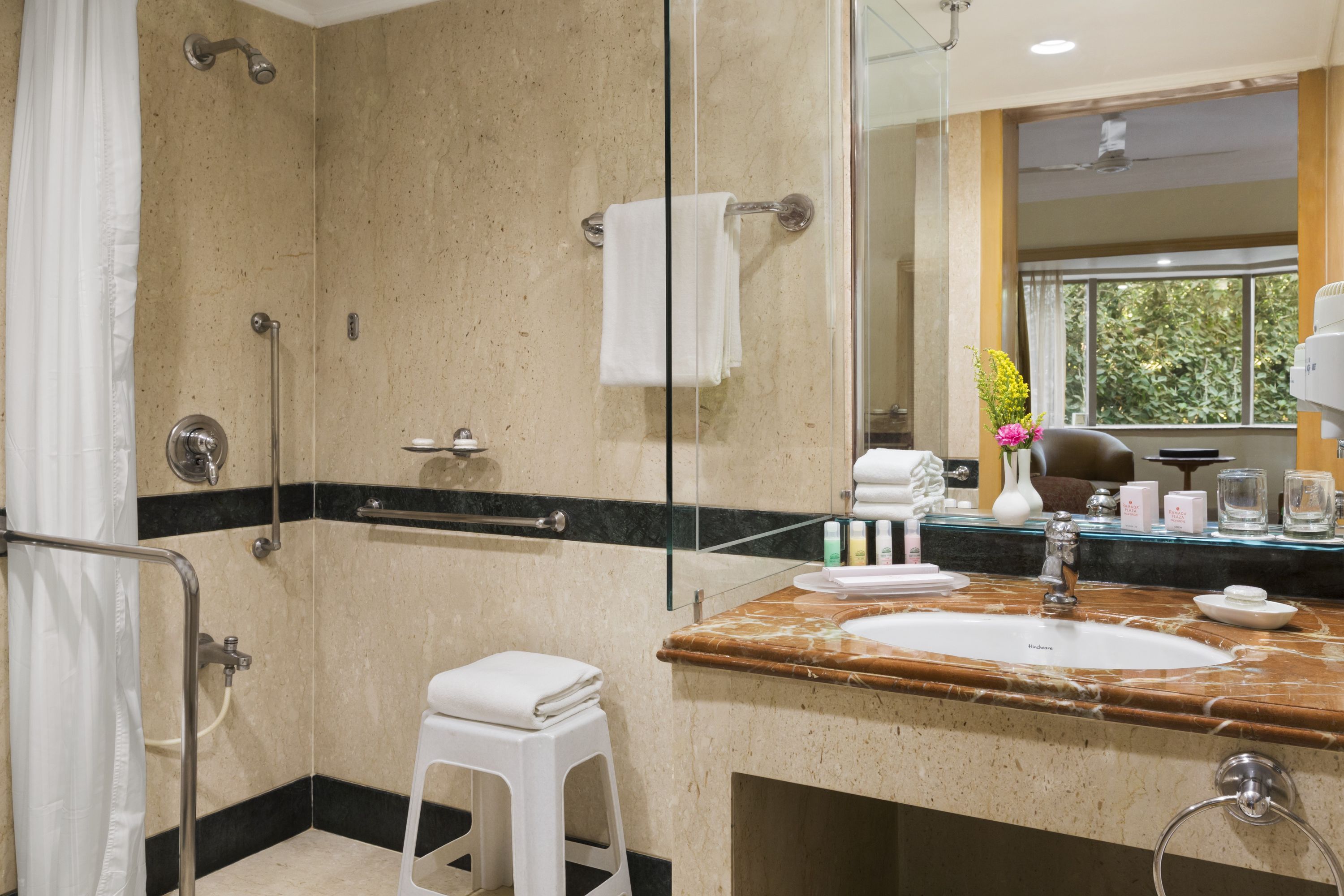 Guest room at the Ramada Plaza by Wyndham Palm Grove in Juhu, Mumbai, Other than US/Canada