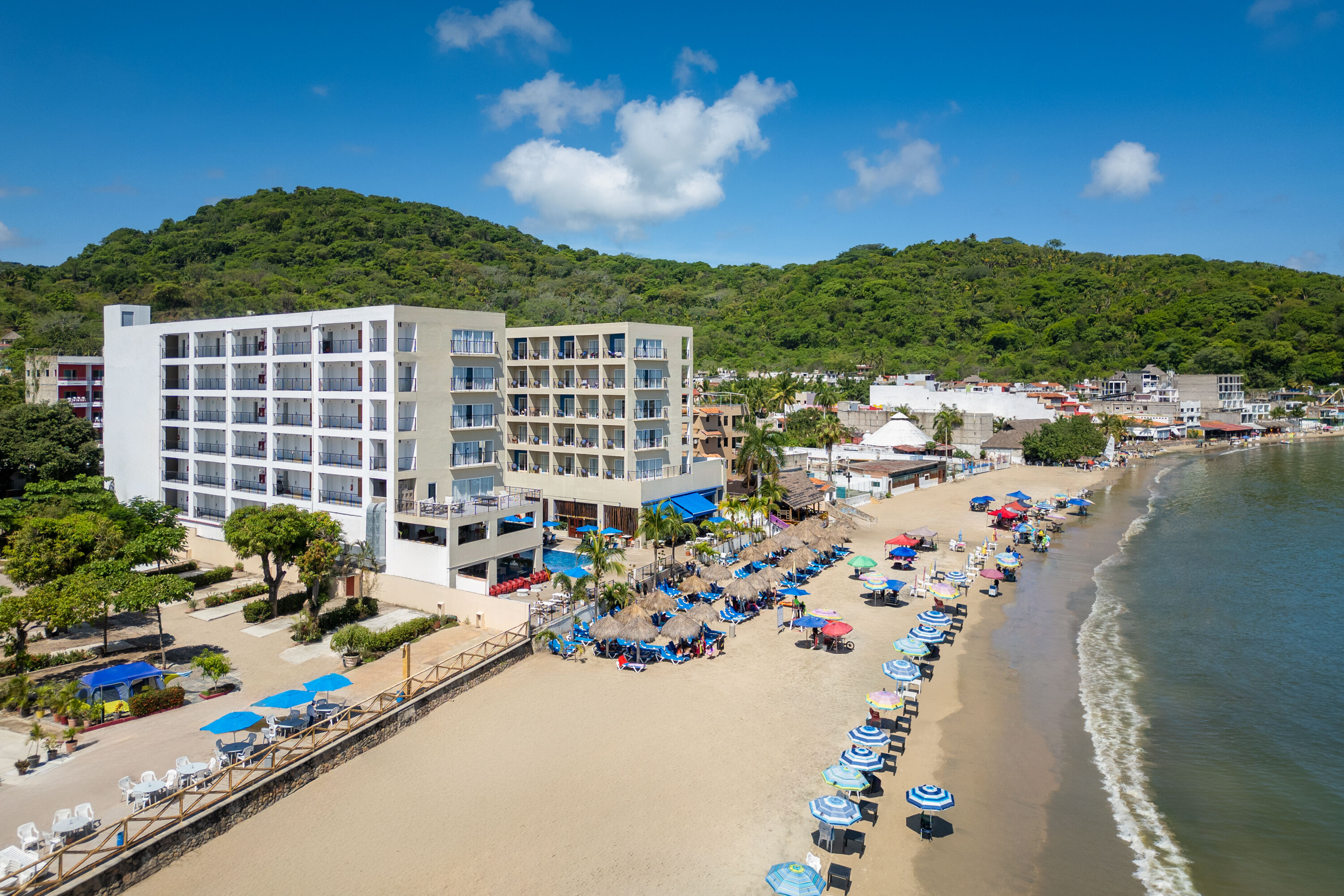 Aerial View of Decameron La Marina Guayabitos, Ramada All Inclusive Resort hotel in Rincon de Guayabitos, Other than US/Canada