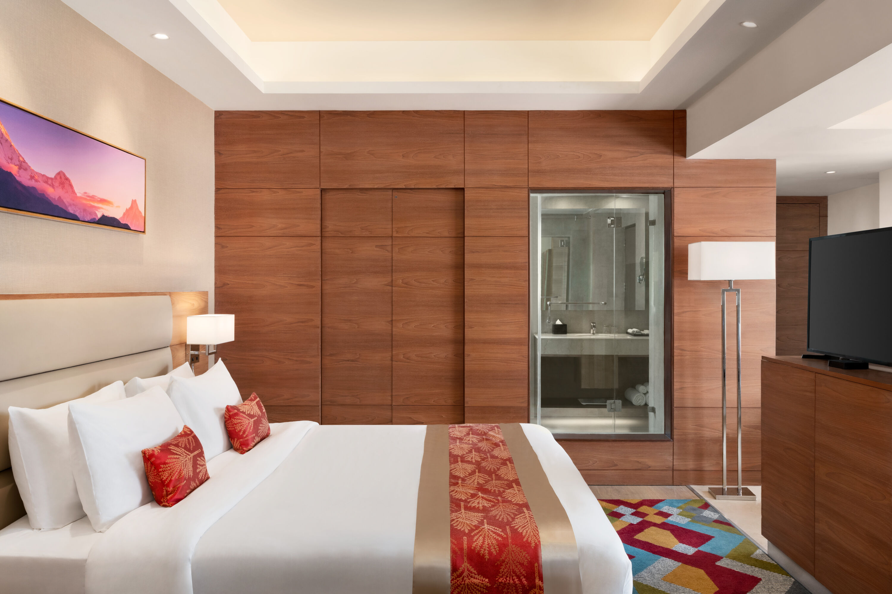Guest room at the Ramada Encore by Wyndham Kathmandu Thamel in Kathmandu, Other than US/Canada