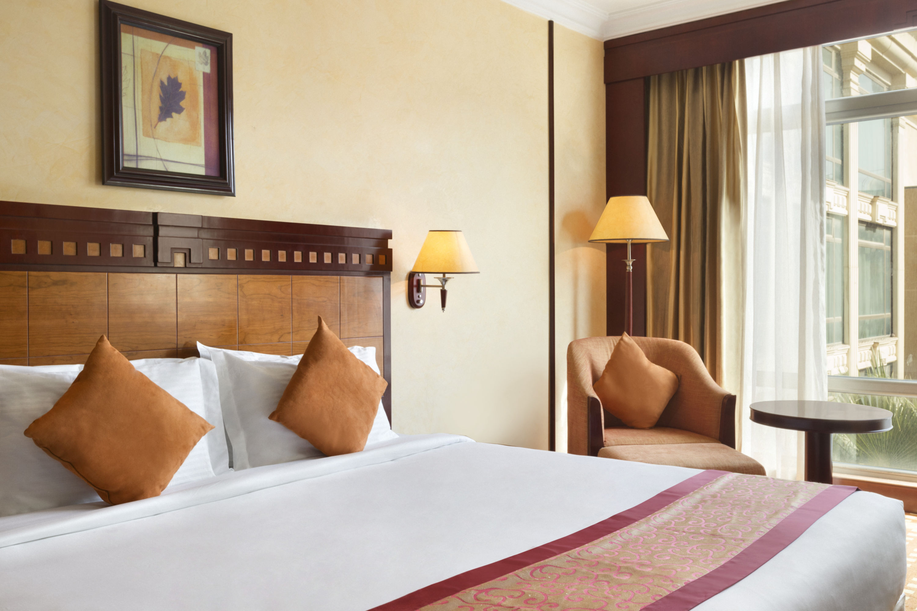 Guest room at the Ramada by Wyndham Riyadh in Riyadh, Other than US/Canada