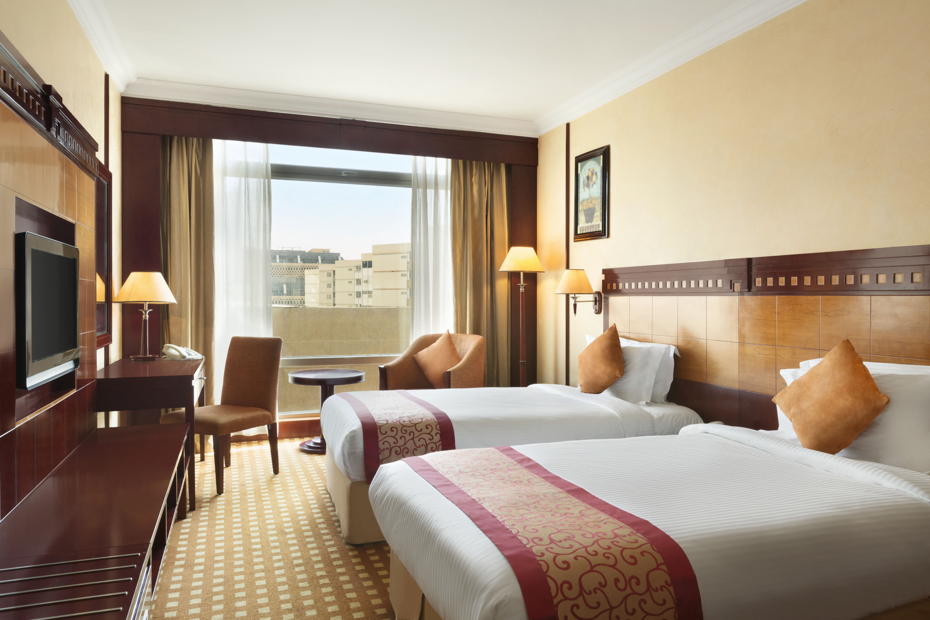 Guest room at the Ramada by Wyndham Riyadh in Riyadh, Other than US/Canada