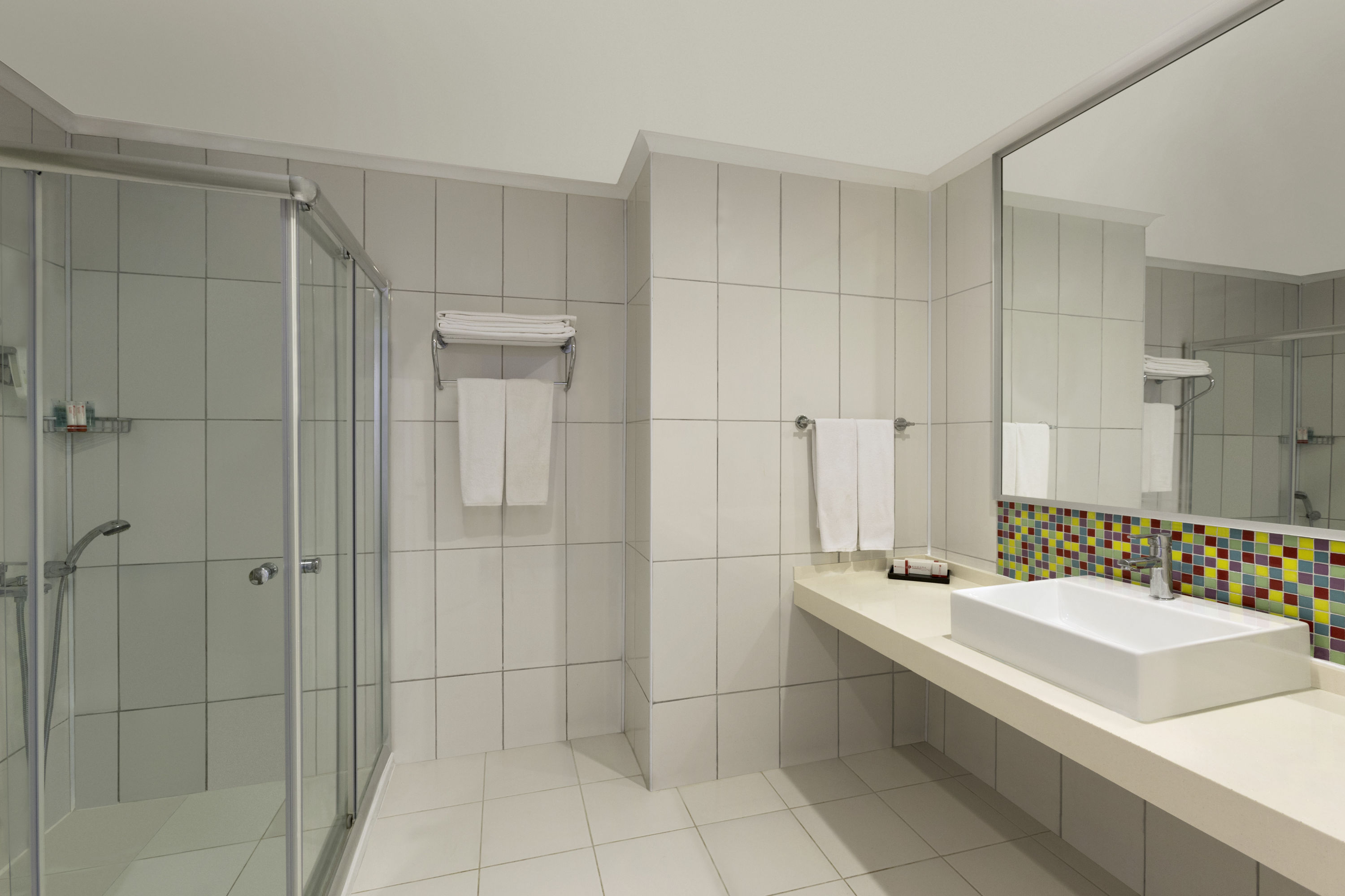 Guest room bath at the Ramada Resort by Wyndham Side in Antalya, Other than US/Canada