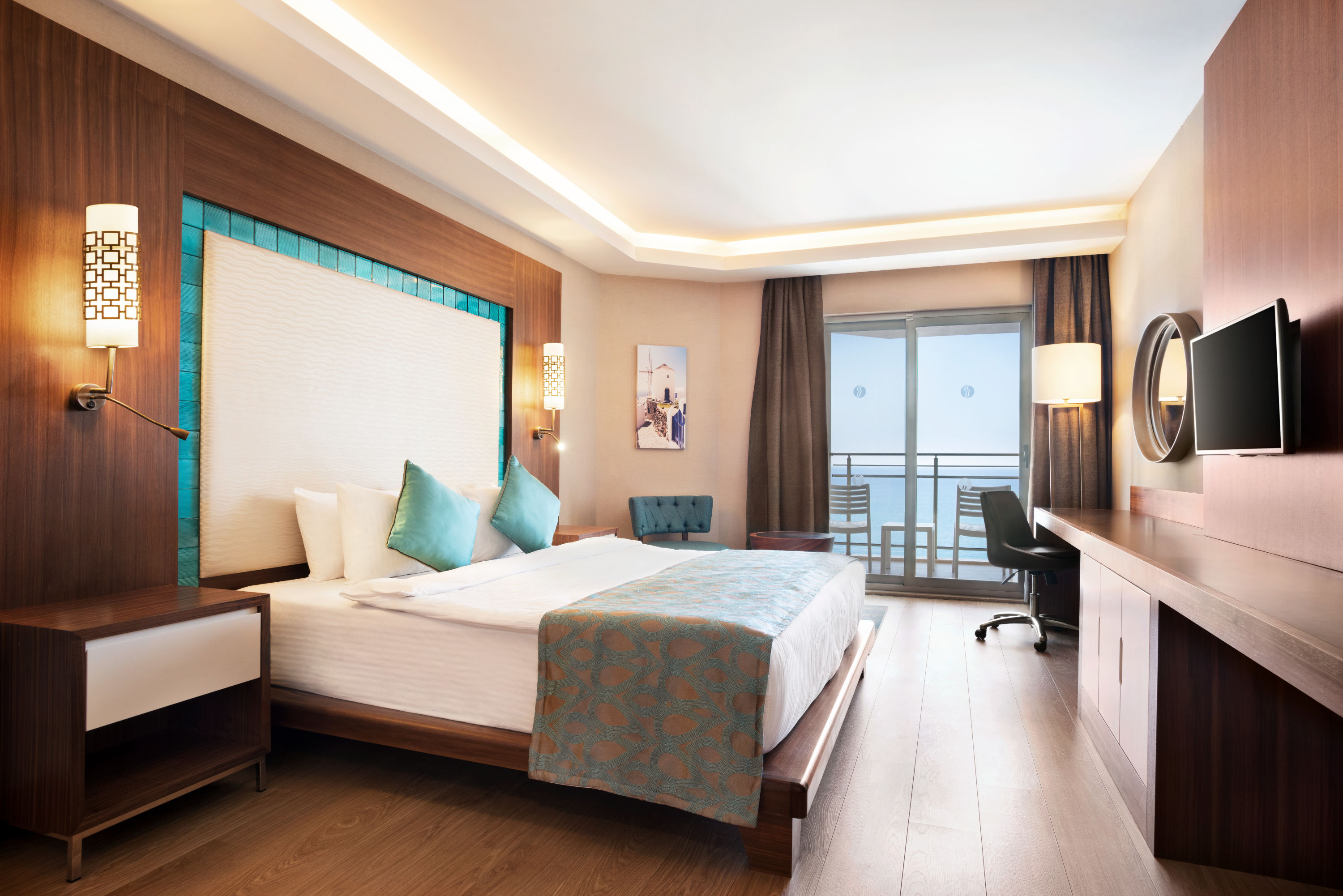 Guest room at the Ramada Hotel & Suites by Wyndham Kusadasi in Kusadasi, Other than US/Canada