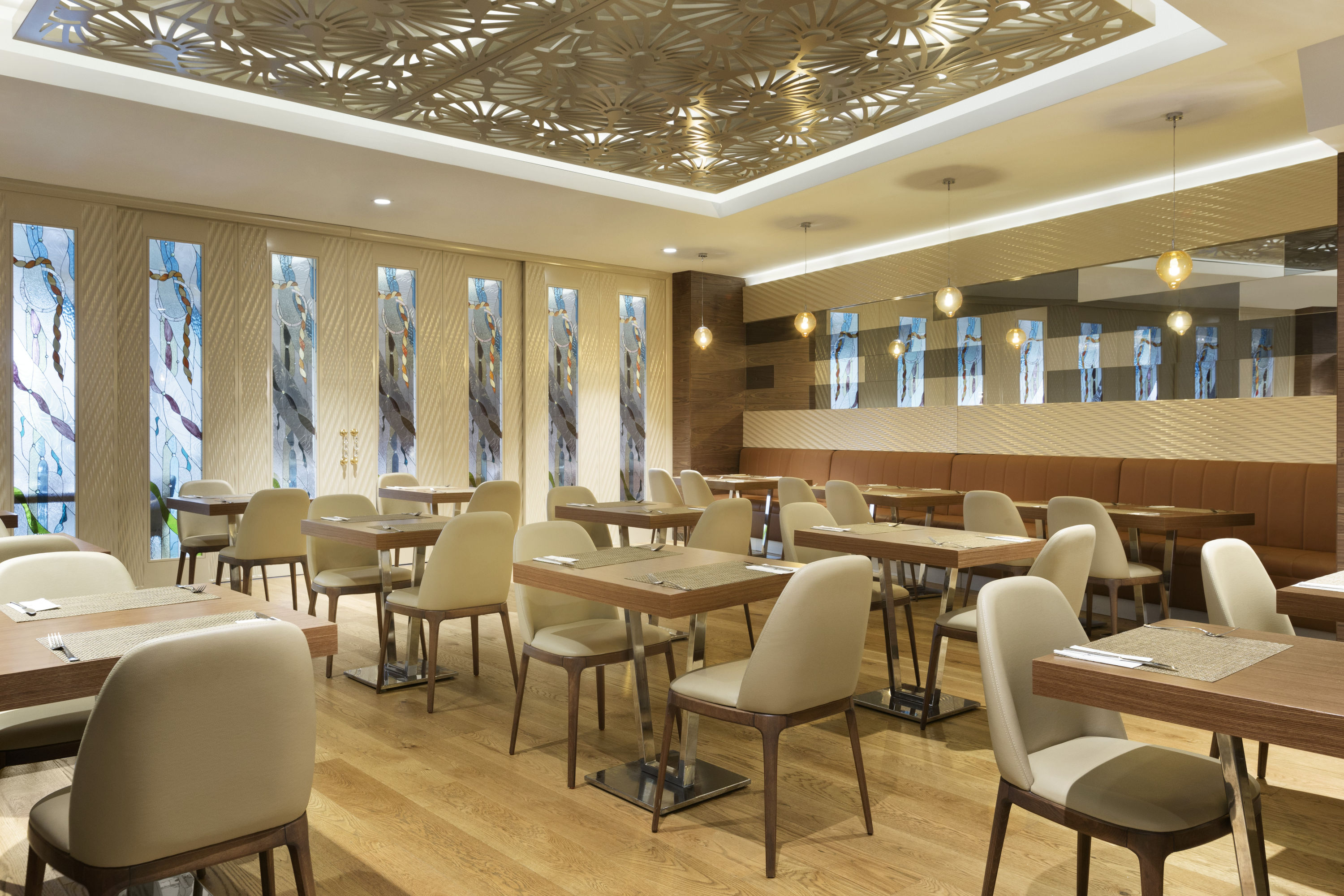 Ramada by Wyndham Gemlik restaurant breakfast area with seating in Bursa, Other than US/Canada