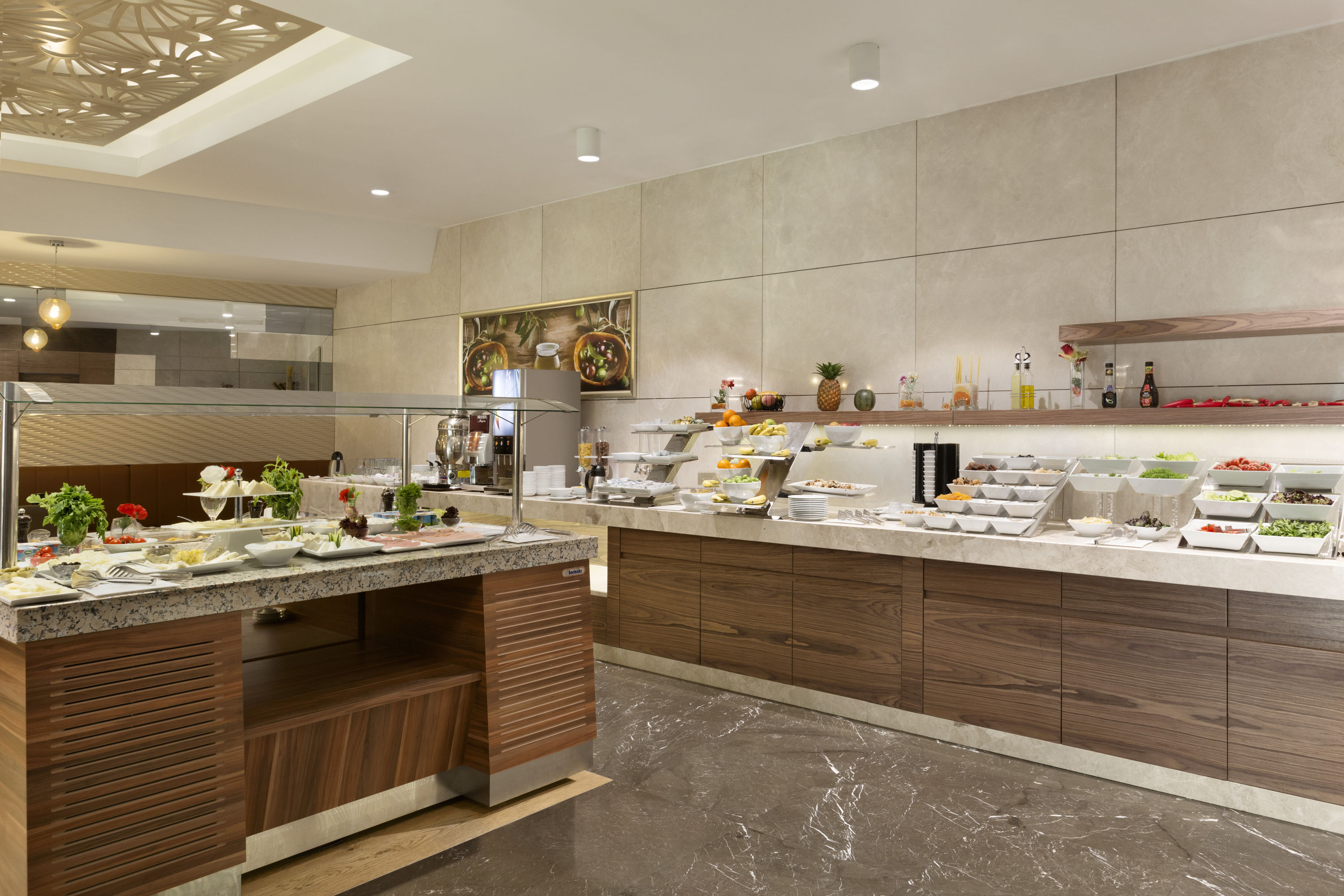 Ramada by Wyndham Gemlik restaurant breakfast area with seating in Bursa, Other than US/Canada