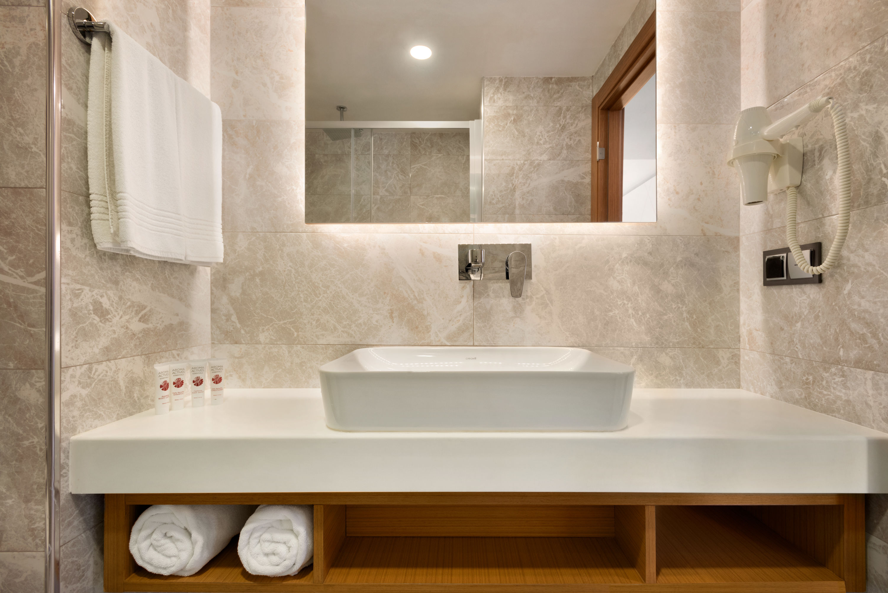 Guest room bath at the Ramada by Wyndham Giresun Piraziz in Giresun, Other than US/Canada