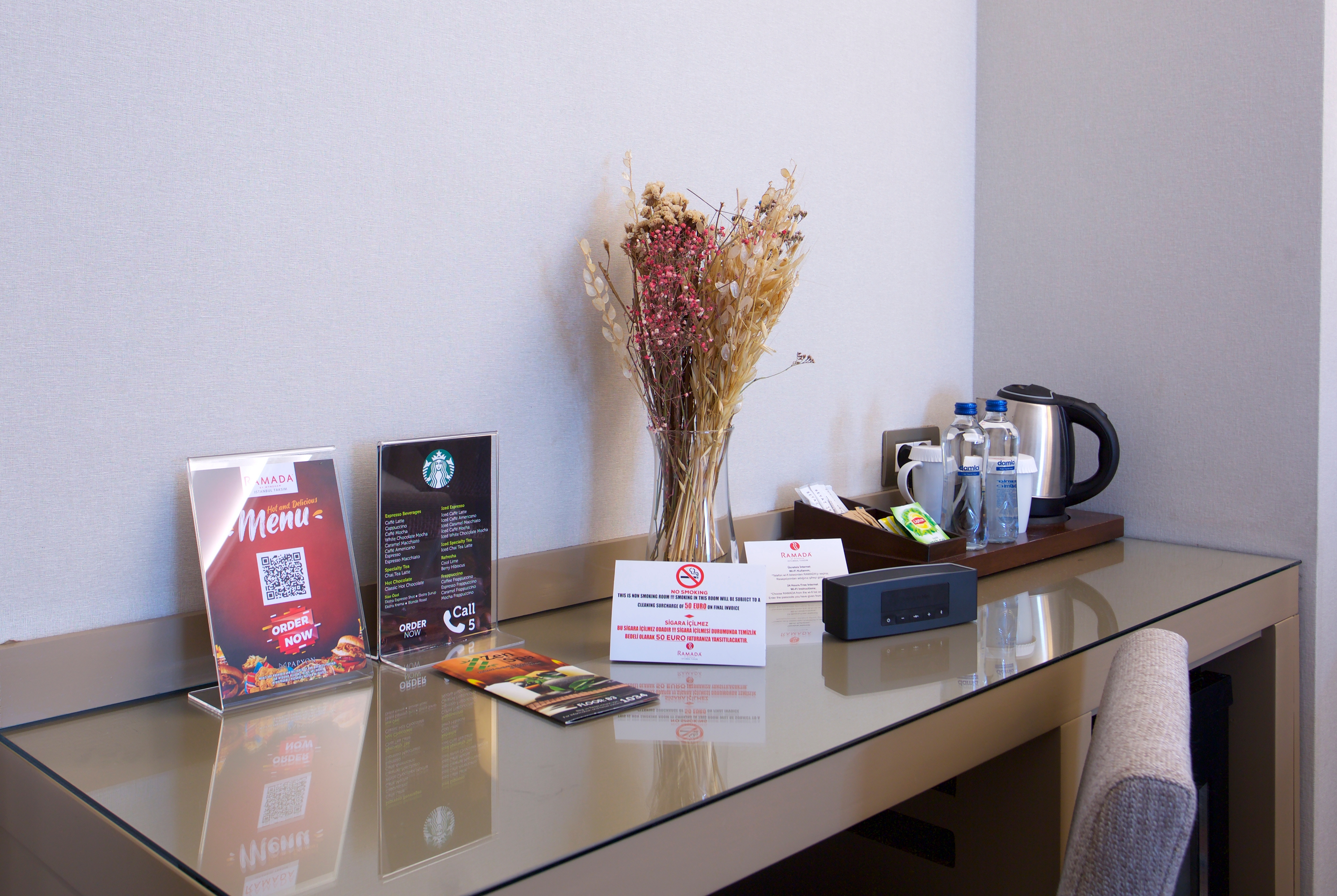 Guest room feature at the Ramada by Wyndham Istanbul Taksim in Istanbul, Other than US/Canada