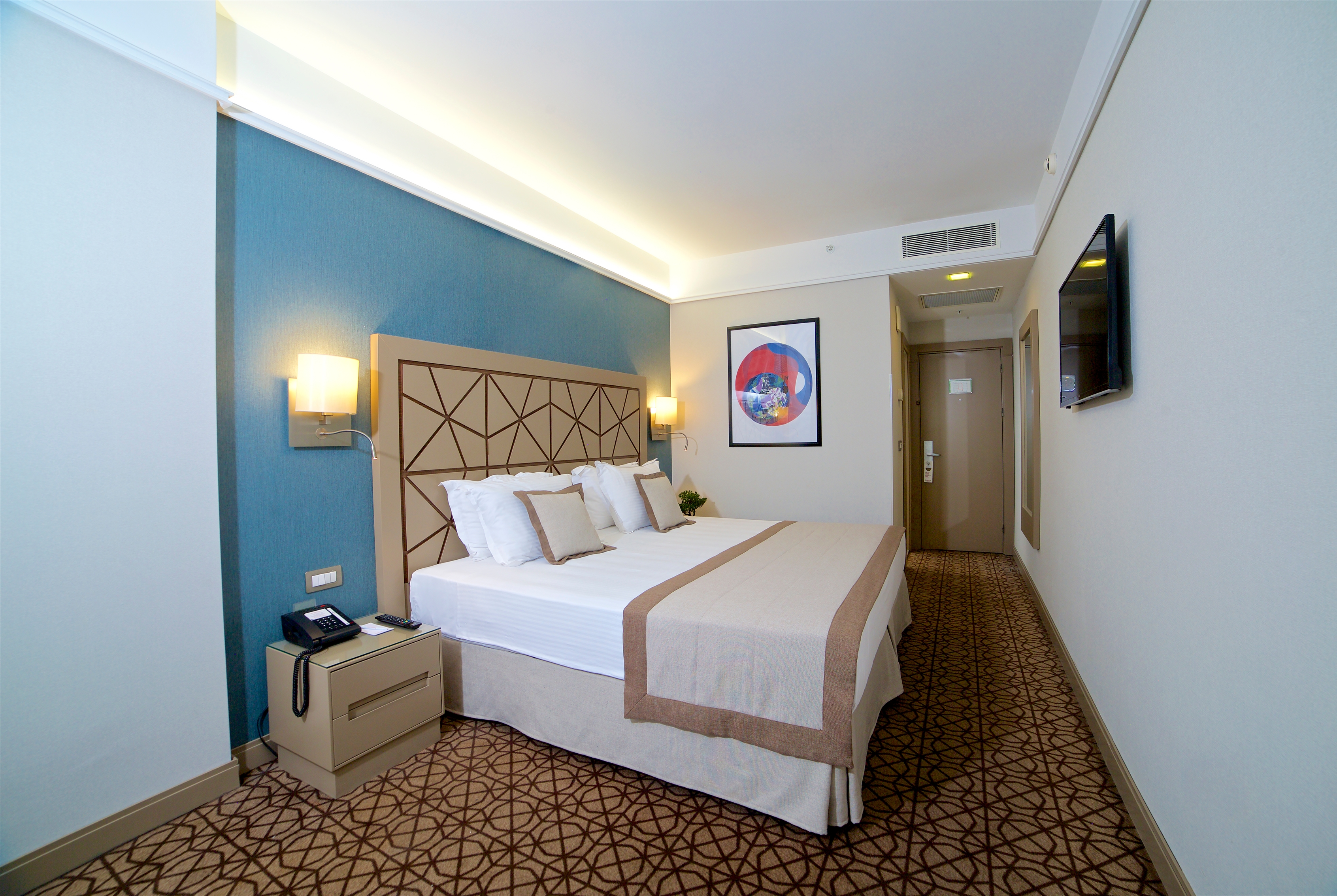 Guest room at the Ramada by Wyndham Istanbul Taksim in Istanbul, Other than US/Canada