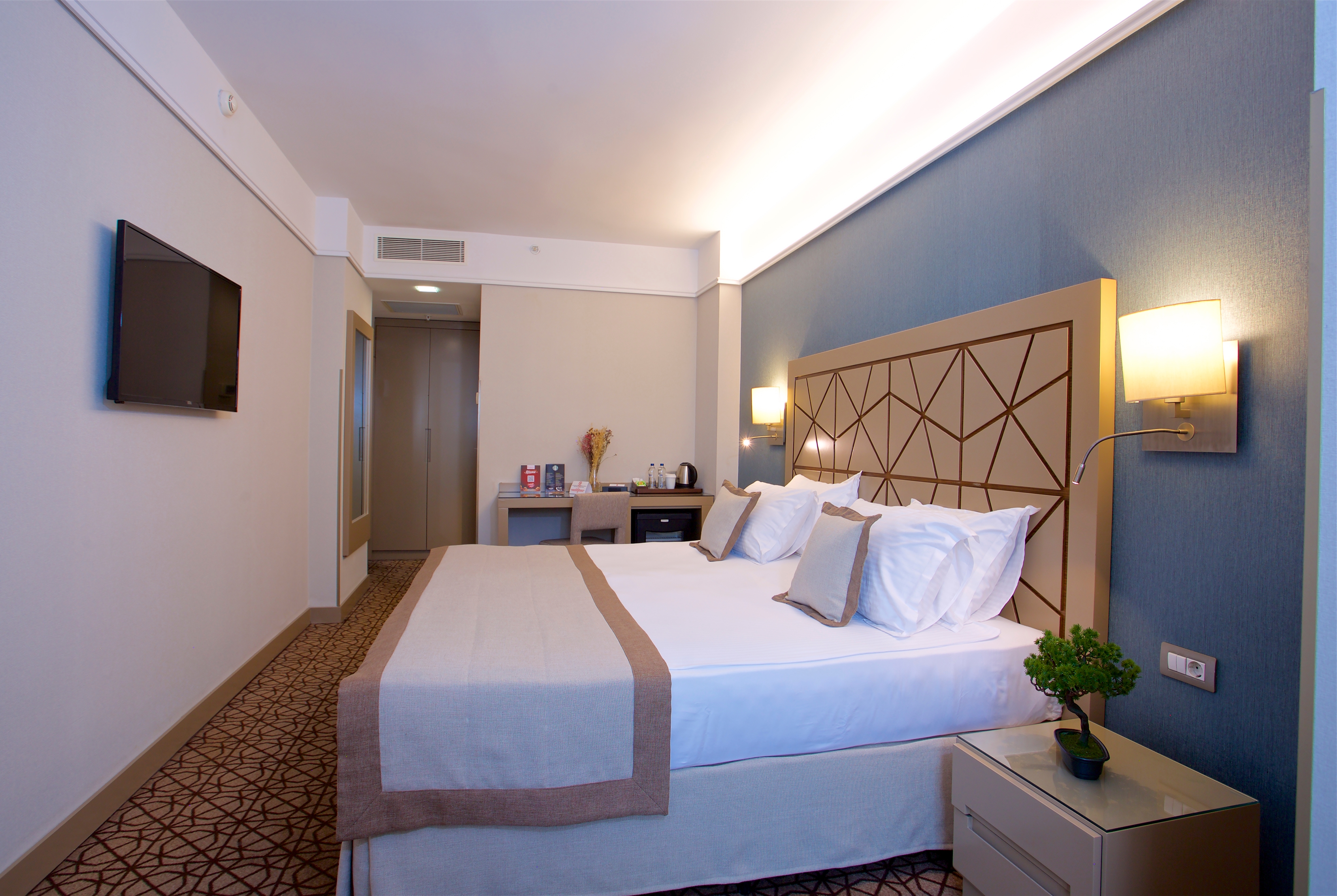 Guest room at the Ramada by Wyndham Istanbul Taksim in Istanbul, Other than US/Canada