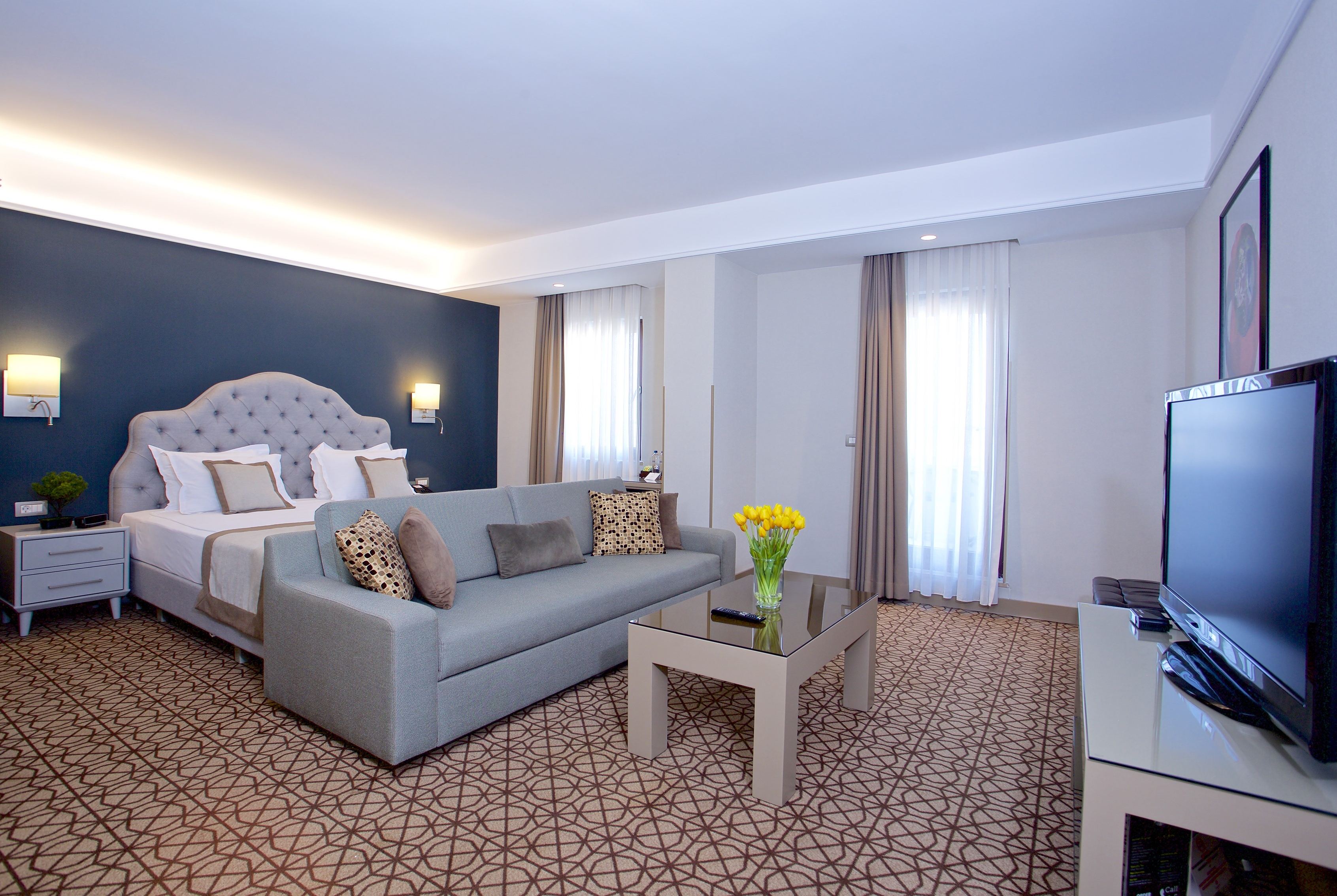 Guest room at the Ramada by Wyndham Istanbul Taksim in Istanbul, Other than US/Canada