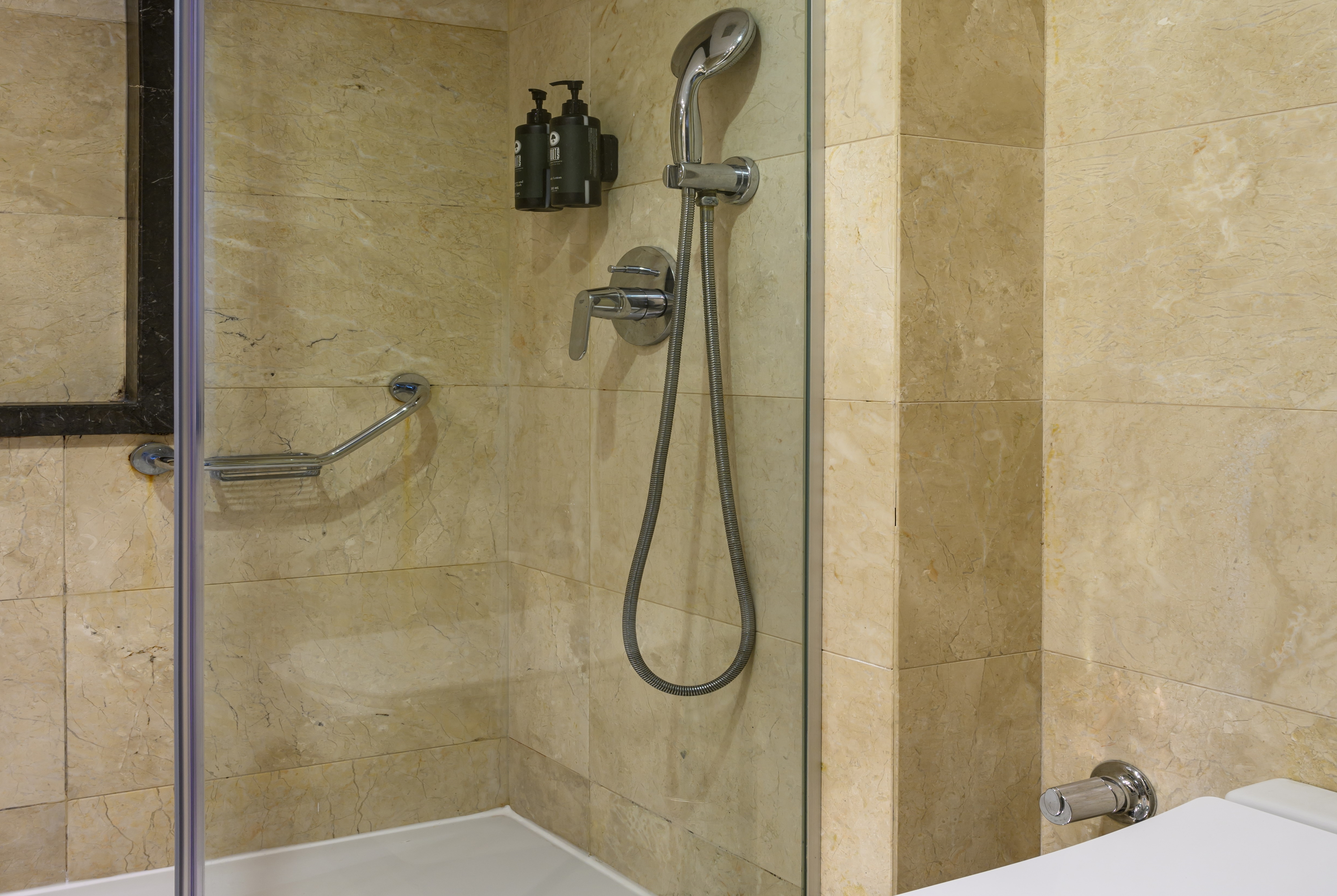 Guest room bath at the Ramada by Wyndham Istanbul Grand Bazaar in Istanbul, Other than US/Canada