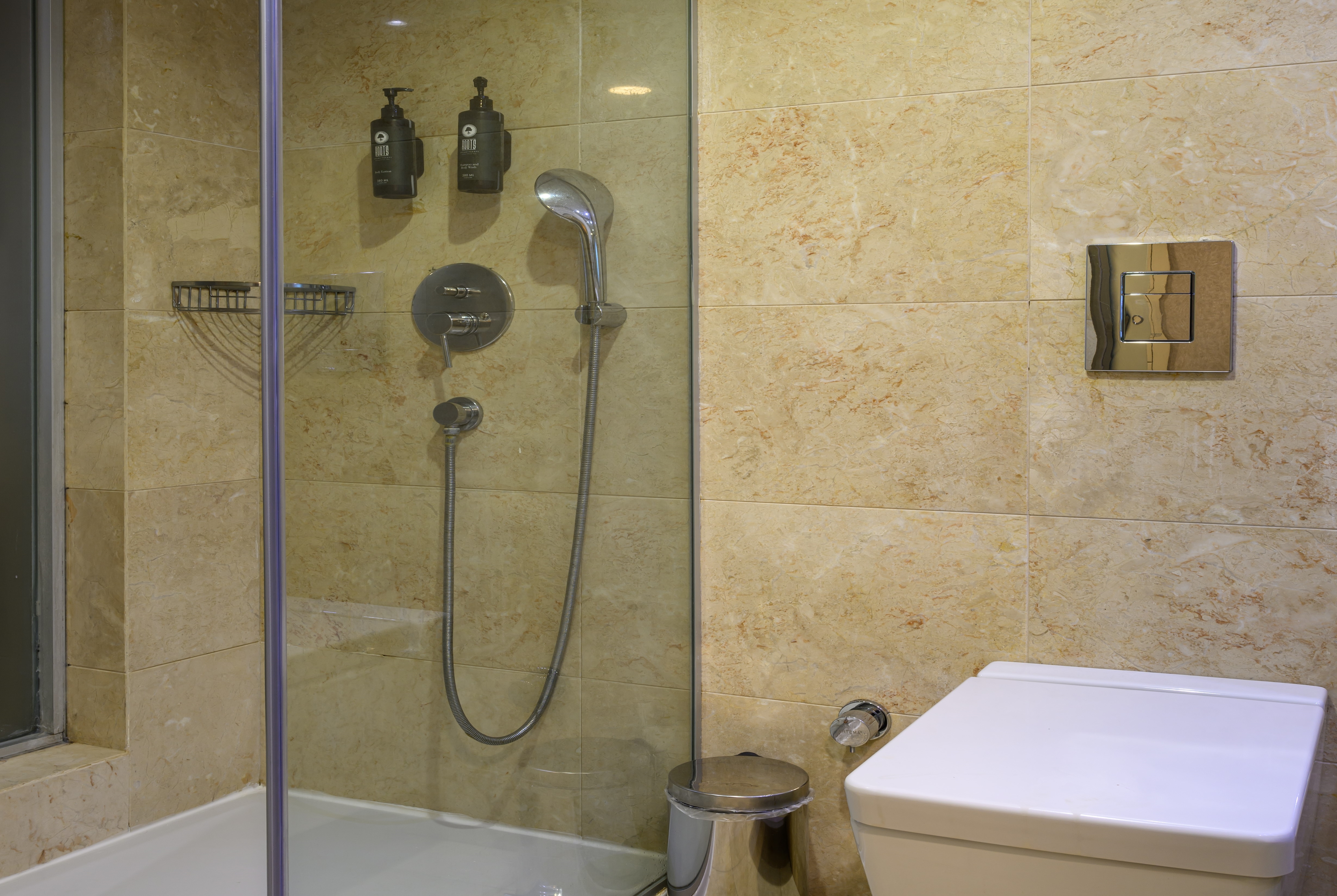 Guest room bath at the Ramada by Wyndham Istanbul Grand Bazaar in Istanbul, Other than US/Canada