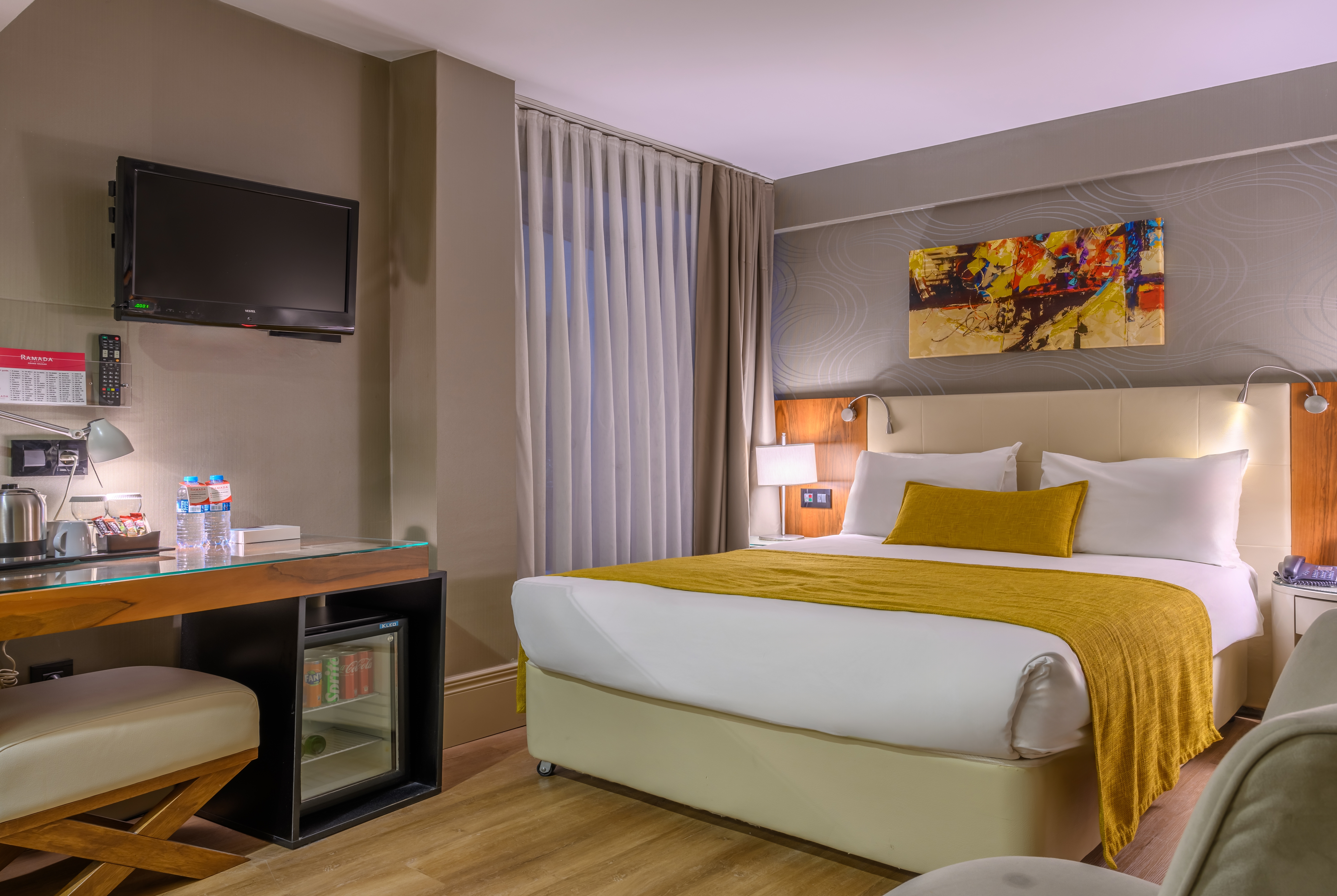 Guest room at the Ramada by Wyndham Istanbul Grand Bazaar in Istanbul, Other than US/Canada