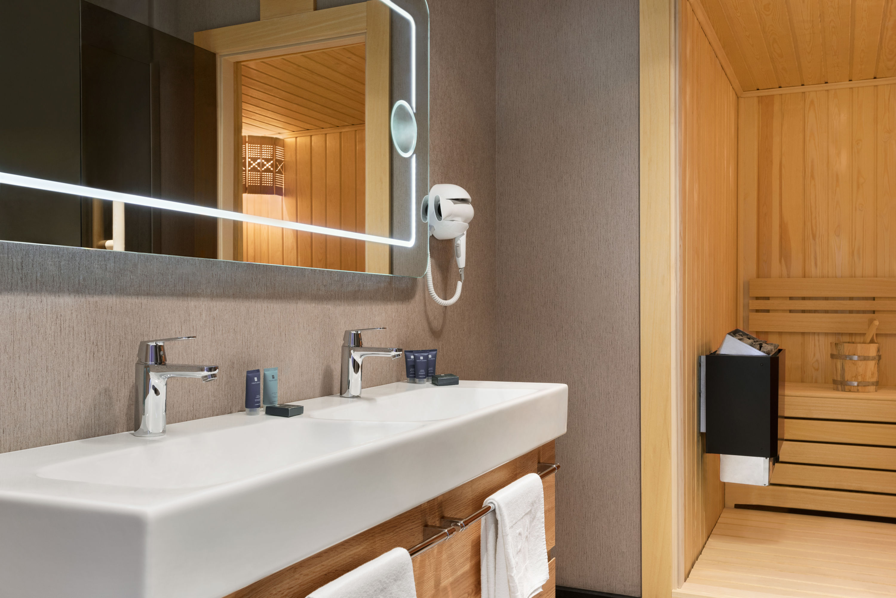 Guest room bath at the Ramada by Wyndham Tire in Izmir, Other than US/Canada