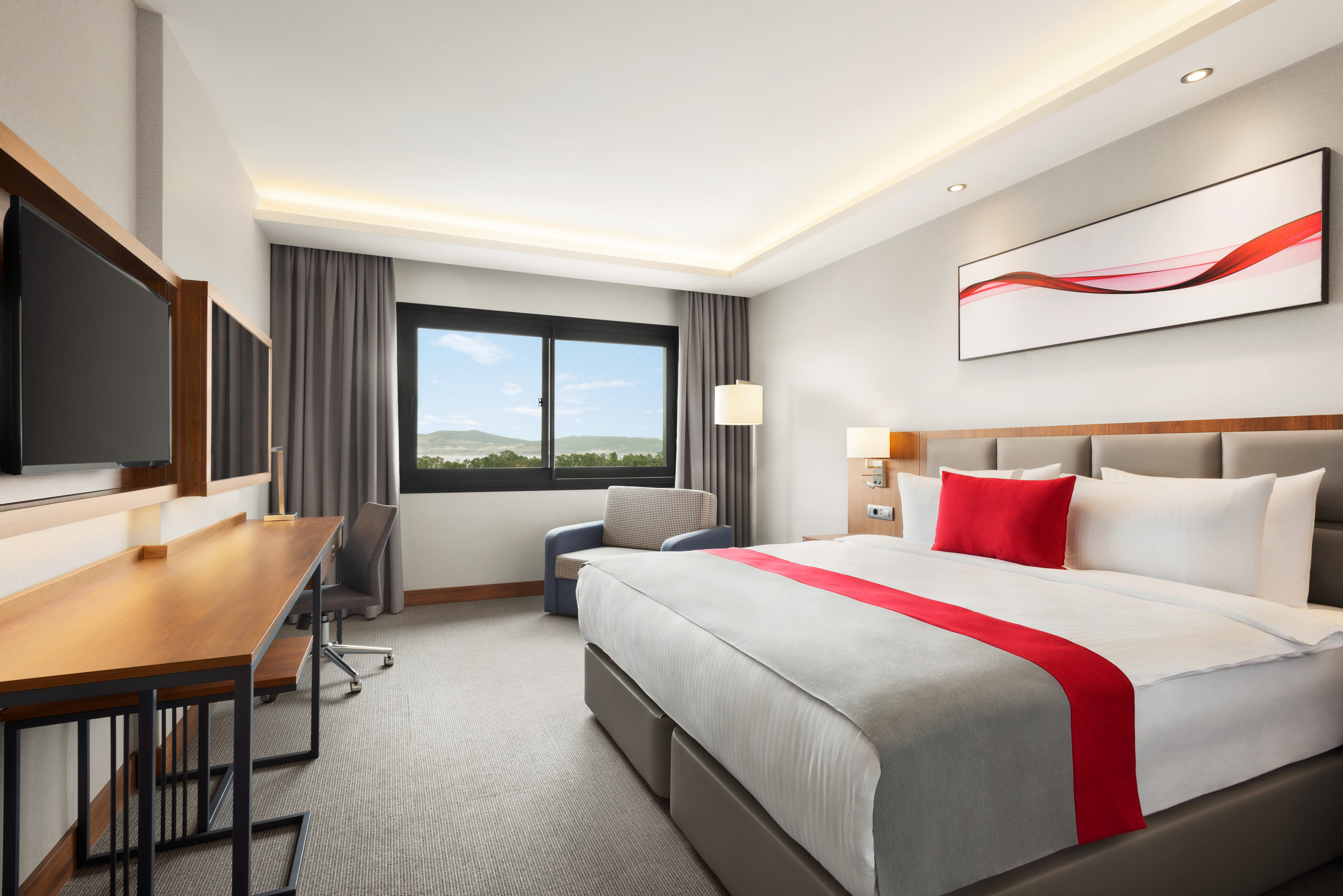 Guest room at the Ramada by Wyndham Izmir Aliaga in Izmir, Other than US/Canada