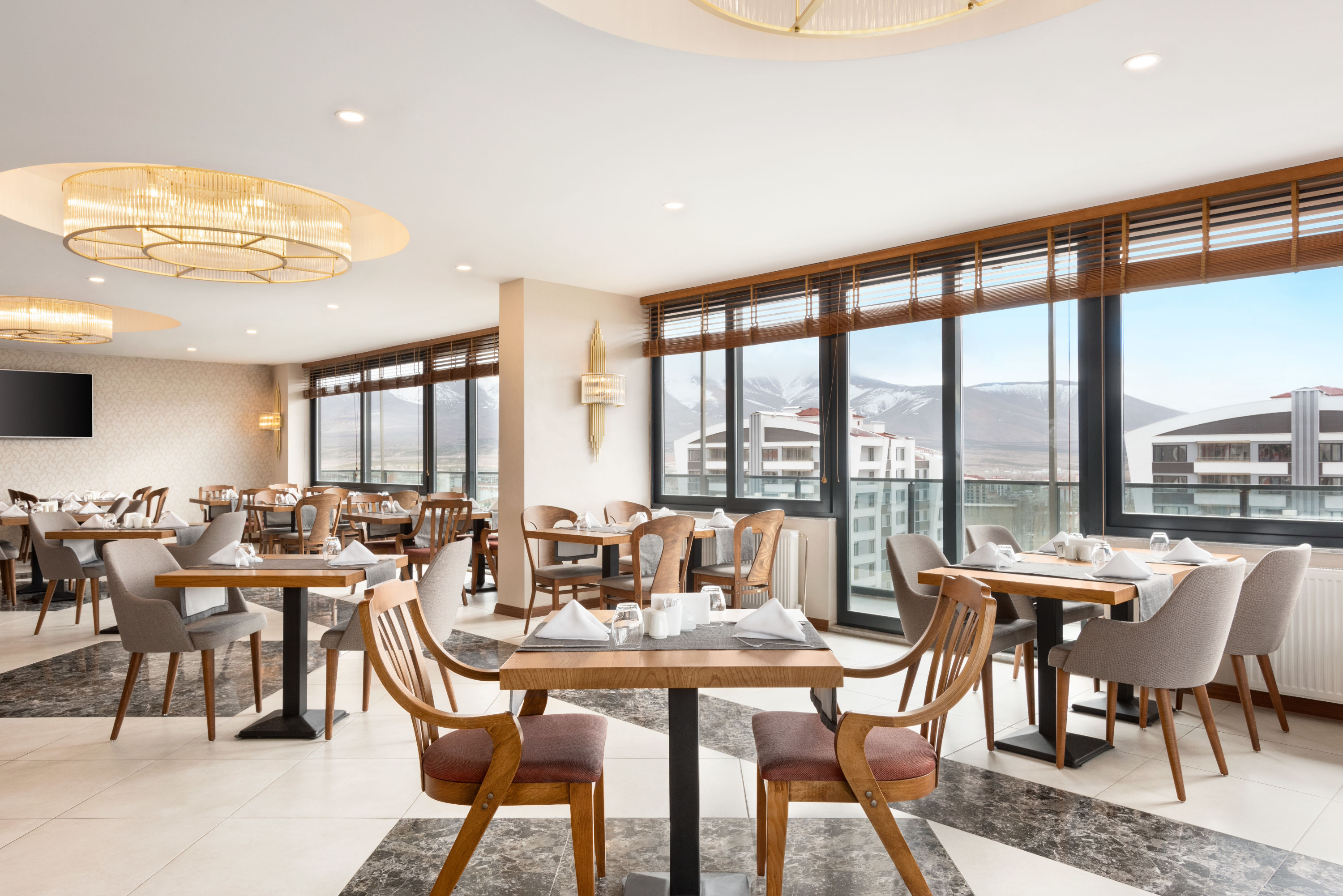 Ramada by Wyndham Nigde restaurant breakfast area with seating in Nigde, Other than US/Canada