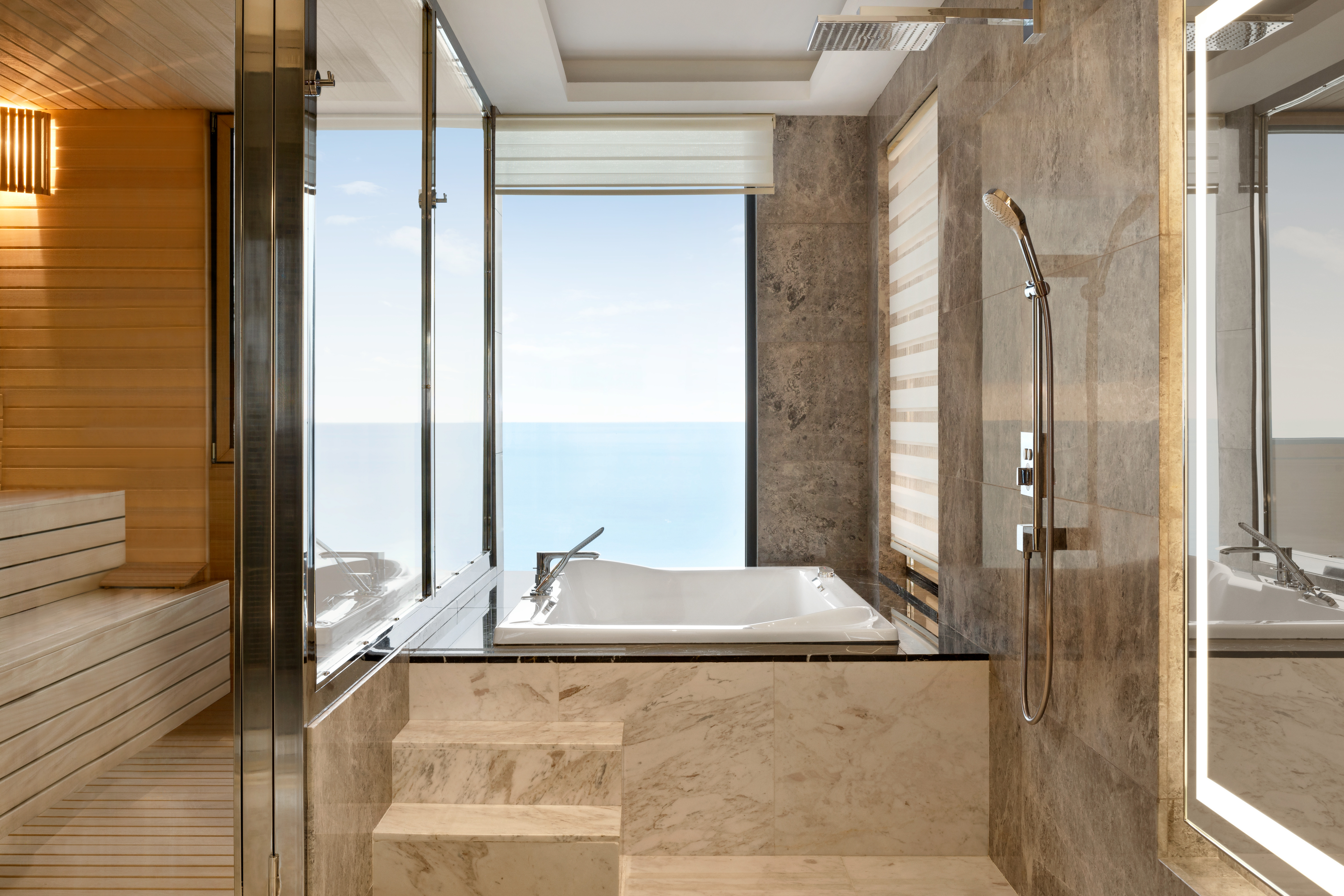 Guest room bath at the Ramada by Wyndham Rize Findikli in Rize, Other than US/Canada