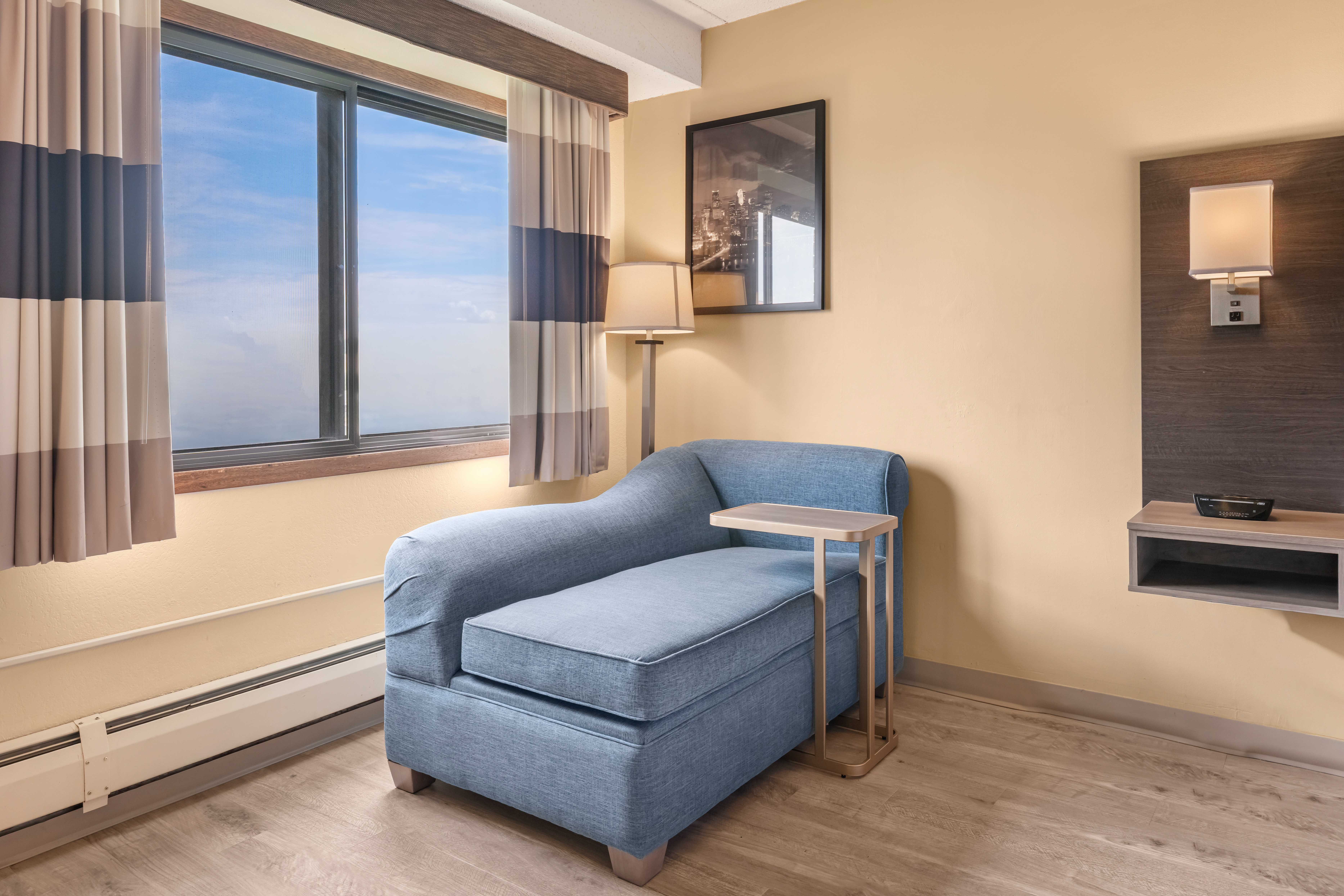 Guest room at the Ramada by Wyndham Minneapolis Golden Valley in Golden Valley, Minnesota
