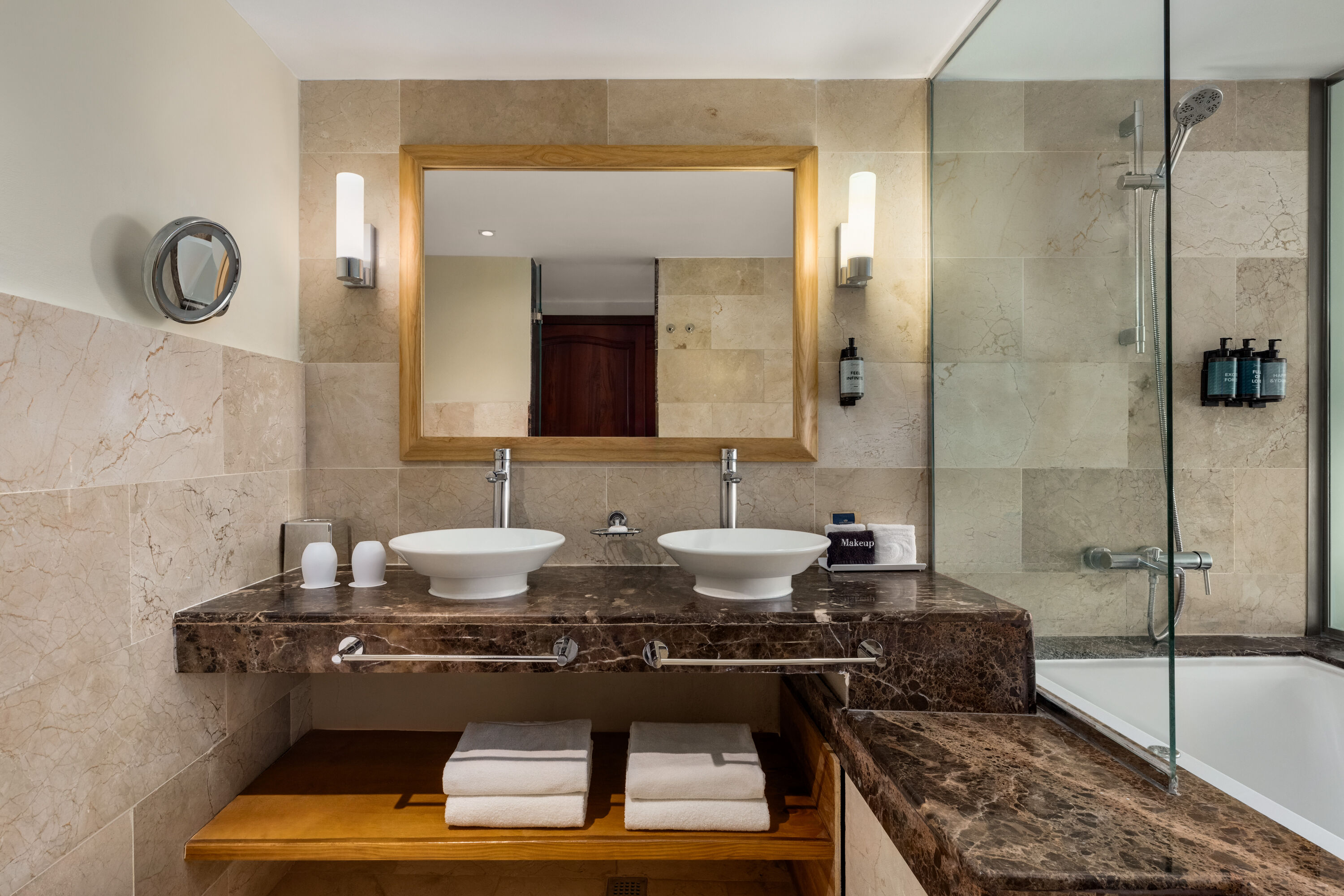 Guest room bath at the Grand Palladium Palace, All Inclusive Resort, Spa & Casino in Punta Cana, Other than US/Canada