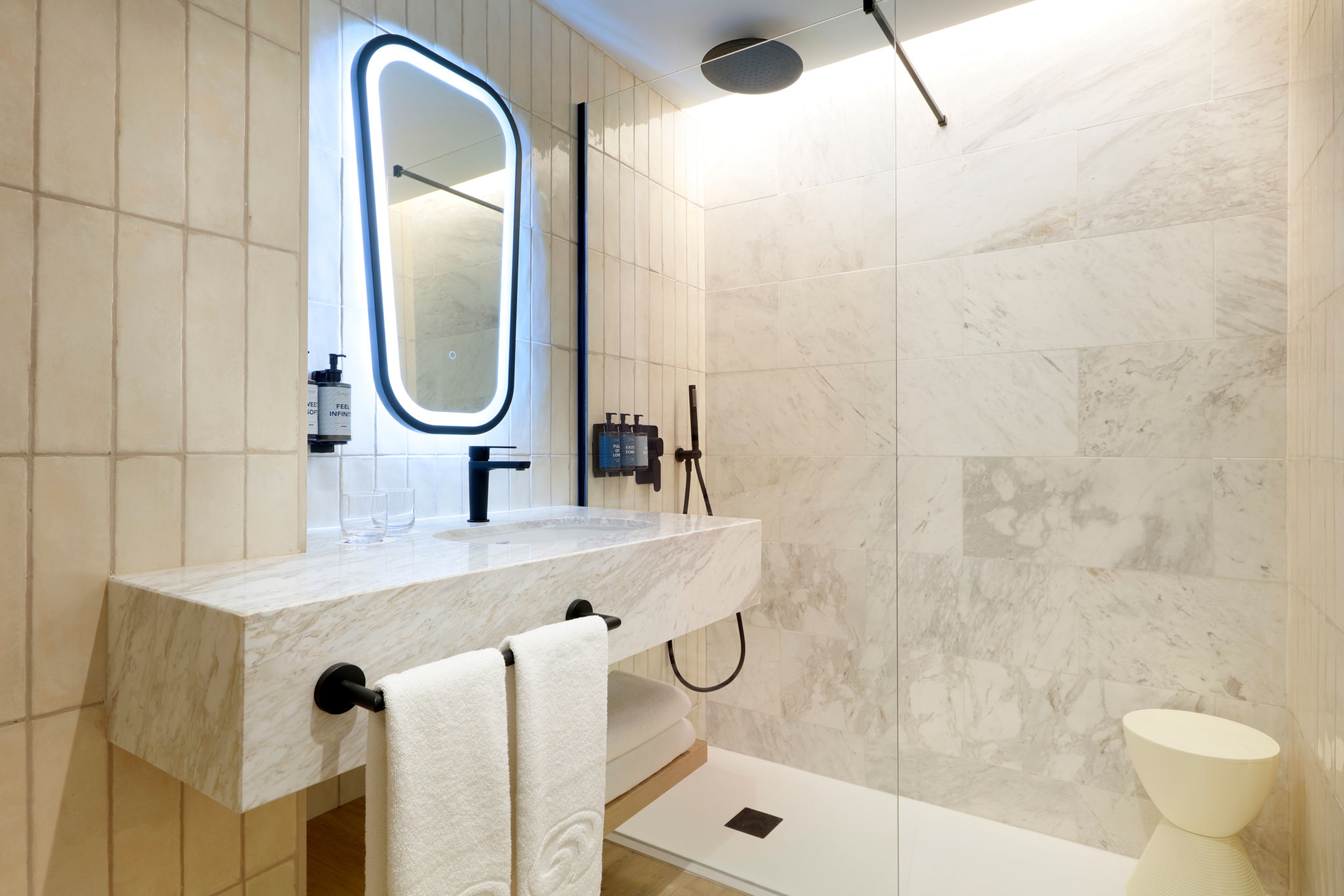 Guest room bath at the Grand Palladium Select Palace Ibiza in Sant Jordi De Ses Salines, Other than US/Canada