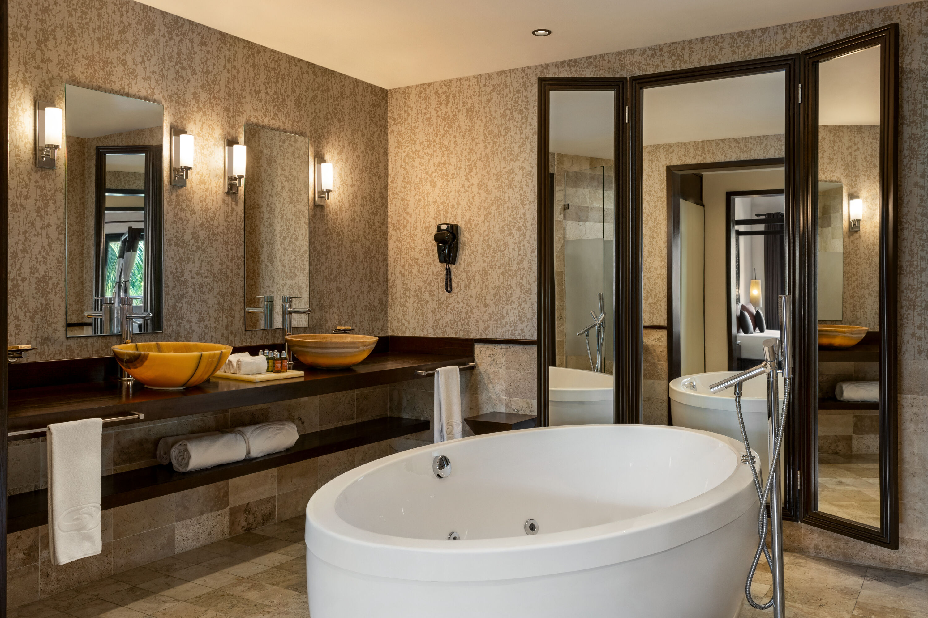 Guest room bath at the Grand Palladium Colonial Riviera Maya, All Inclusive Resort in Riviera Maya, Other than US/Canada