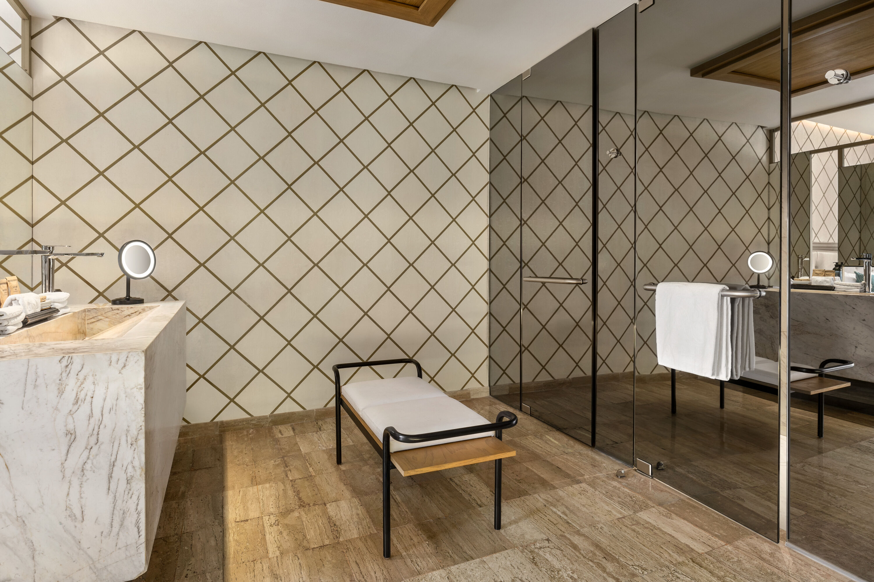 Guest room bath at the TRS Yucatan Riviera Maya, Adults Only - All Inclusive Resort in Riviera Maya, Other than US/Canada