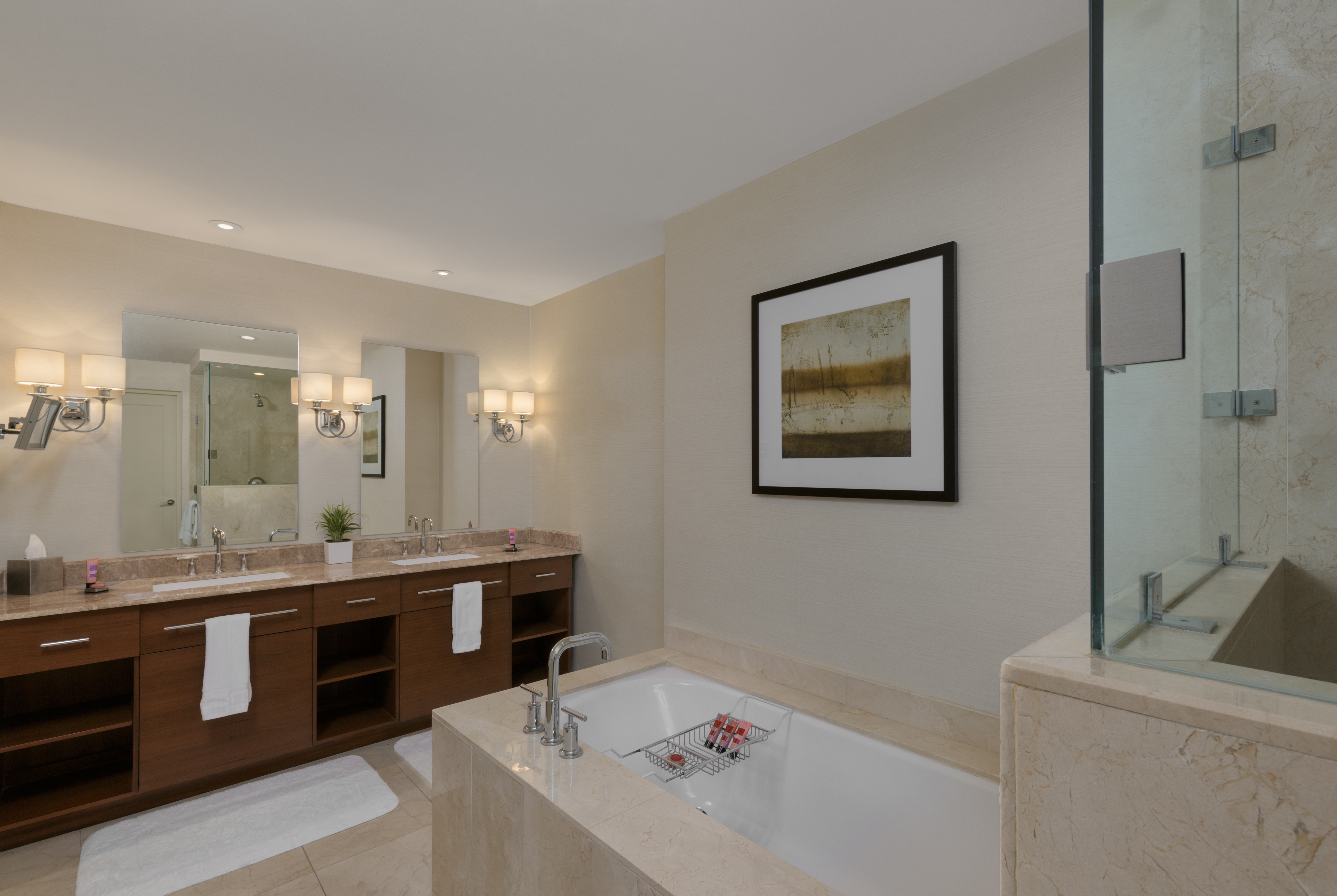Guest room bath at the Bristol Panama, a Registry Collection Hotel in Panama City, Other than US/Canada