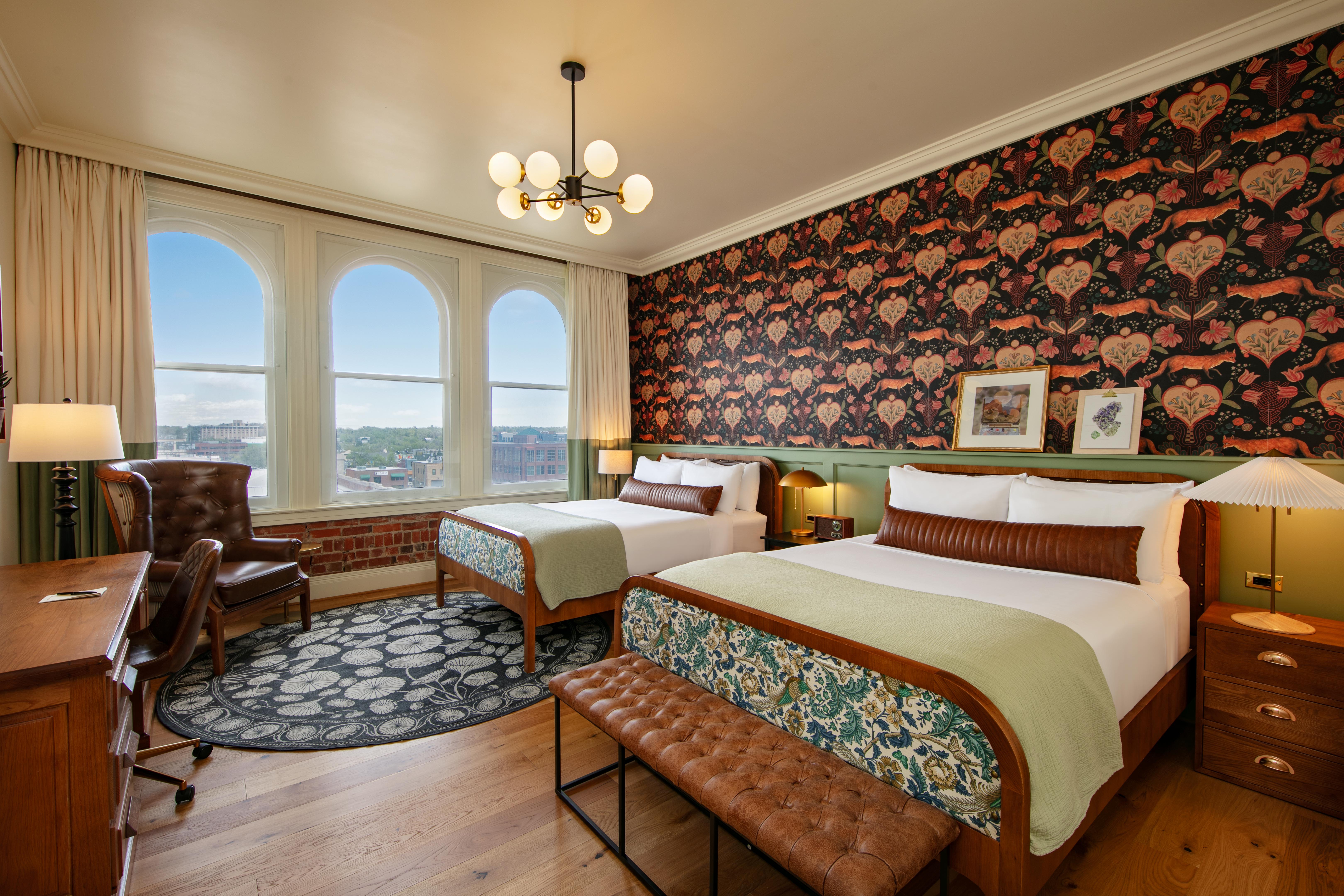 Guest room at the The Mining Exchange Hotel, a Registry Collection Hotel in Colorado Springs, Colorado