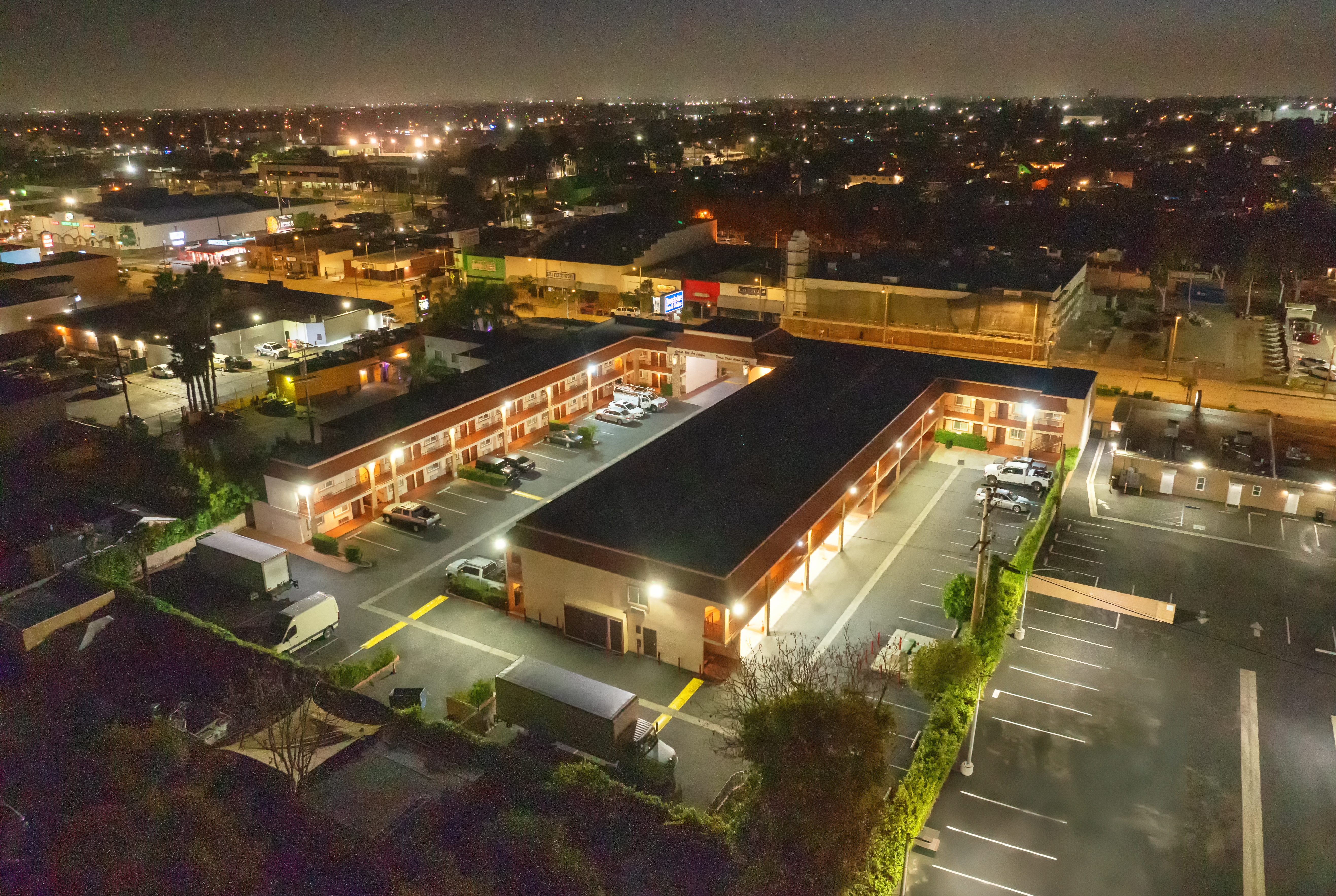 Exterior of Travelodge Inn & Suites by Wyndham Bell Los Angeles Area hotel in Bell, California