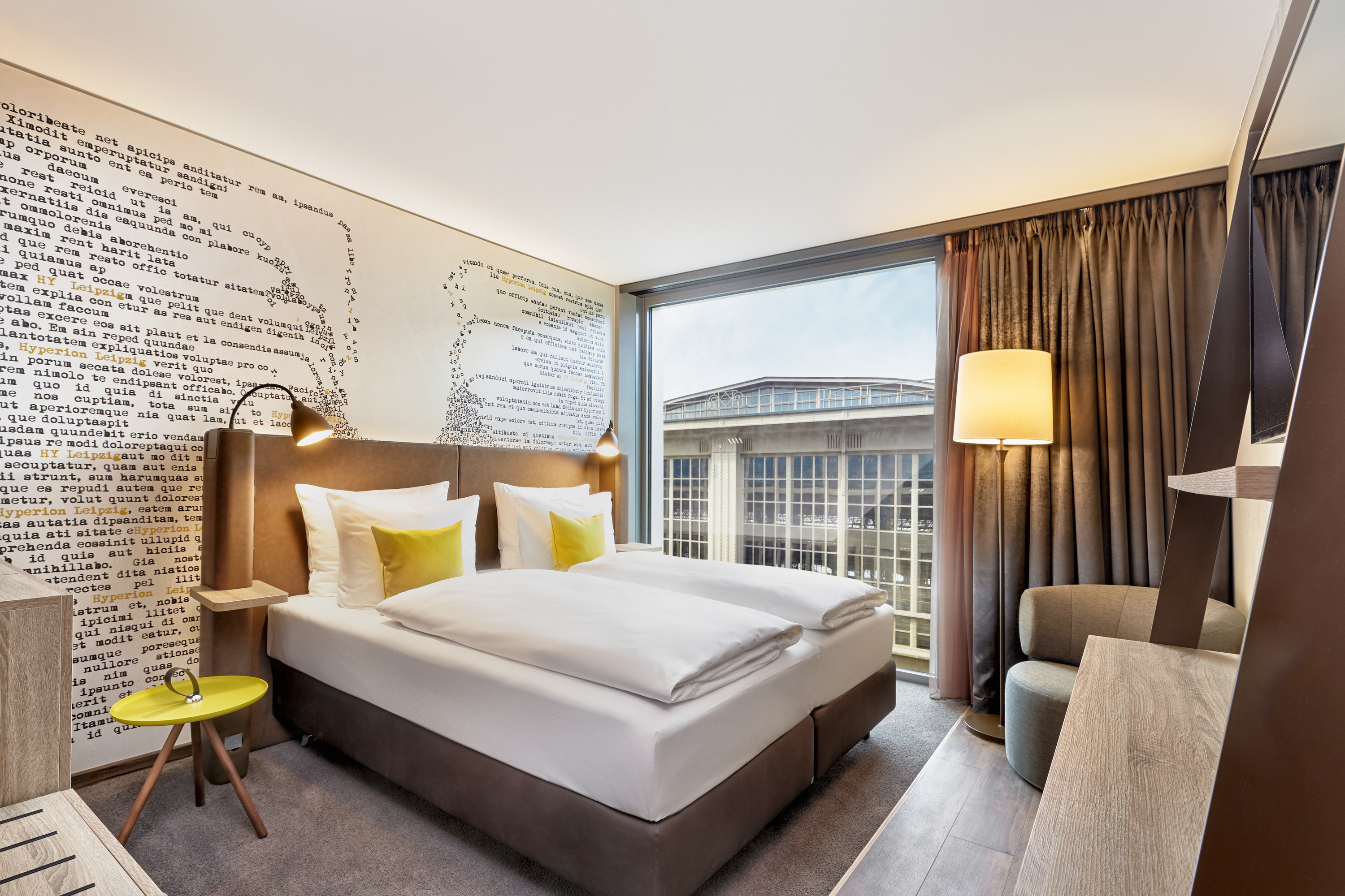Guest room at the Hyperion Hotel Leipzig in Leipzig, Other than US/Canada