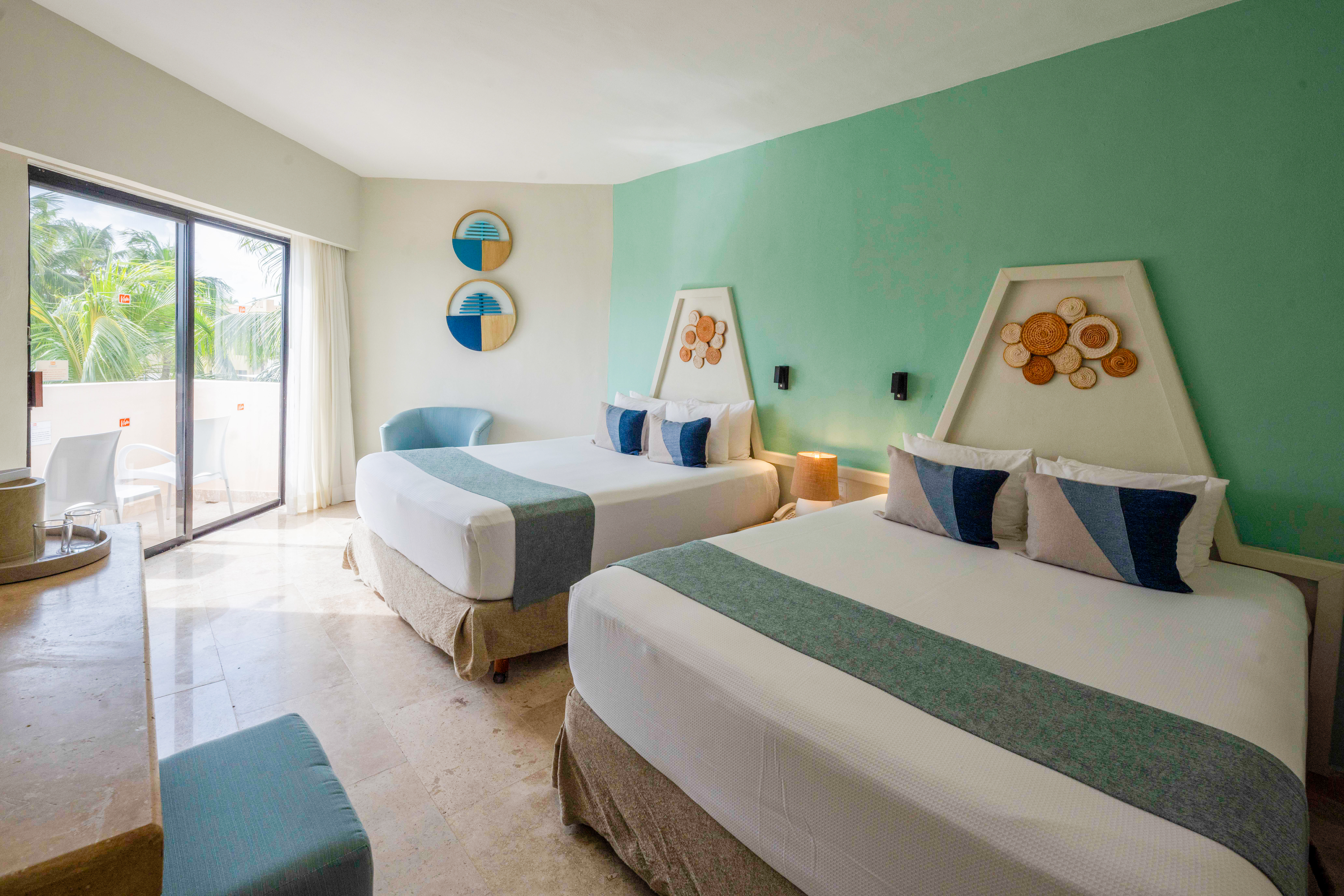 Guest room at the Viva Maya by Wyndham, A Trademark All Inclusive Resort in Playa del Carmen, Other than US/Canada
