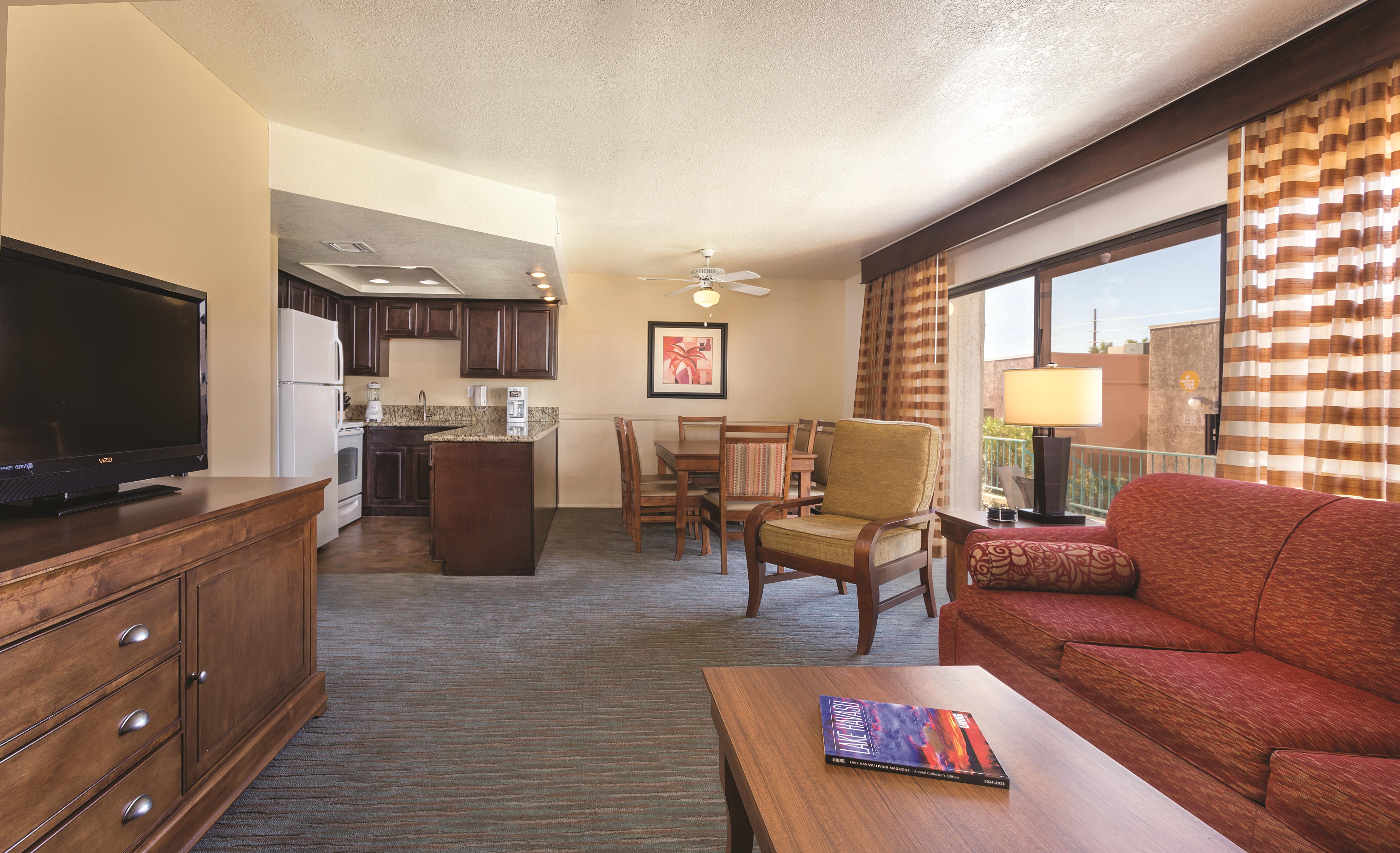 Guest room at the WorldMark Havasu Dunes in Lake Havasu, Arizona
