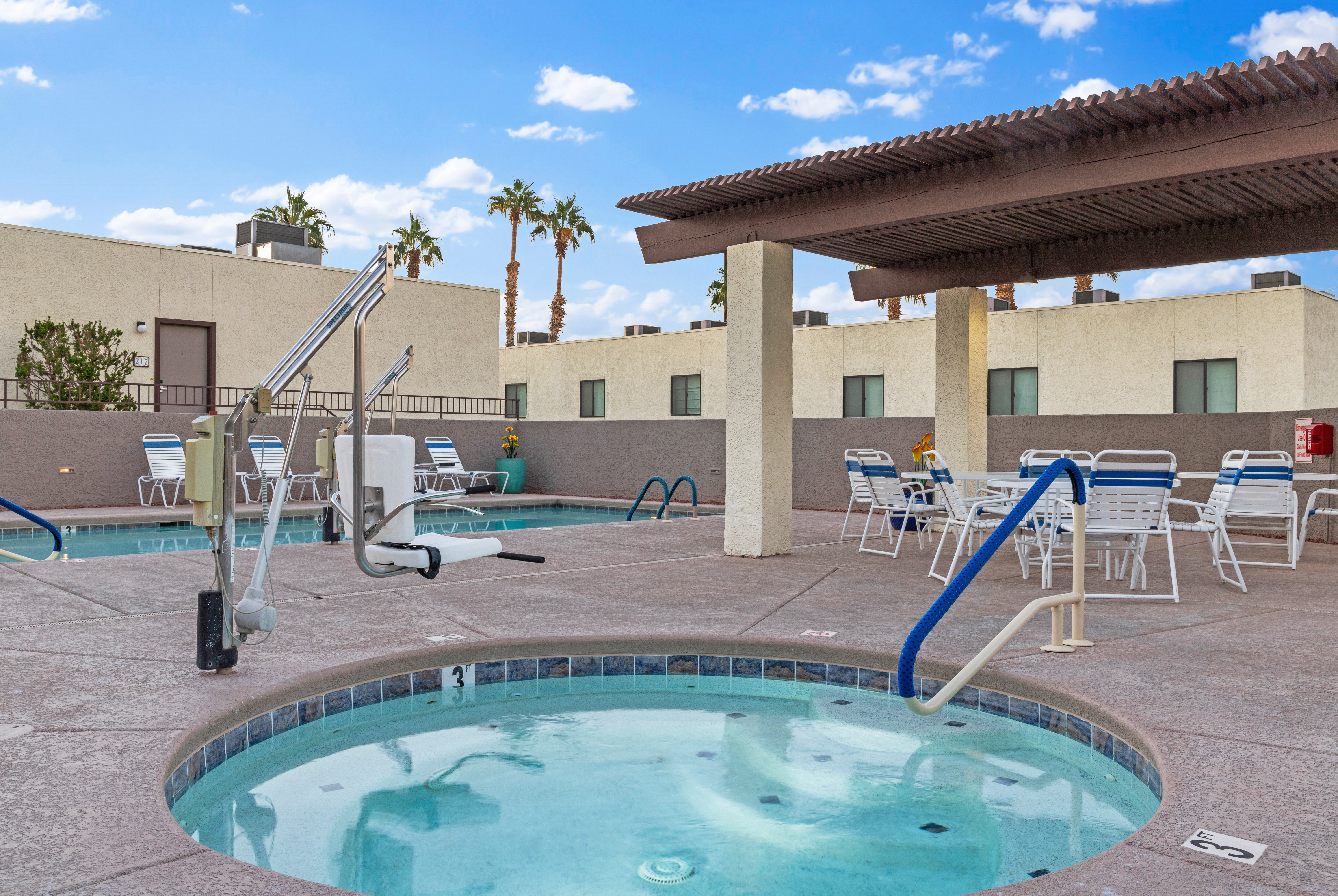 Hot tub at the WorldMark Havasu Dunes in Lake Havasu, Arizona